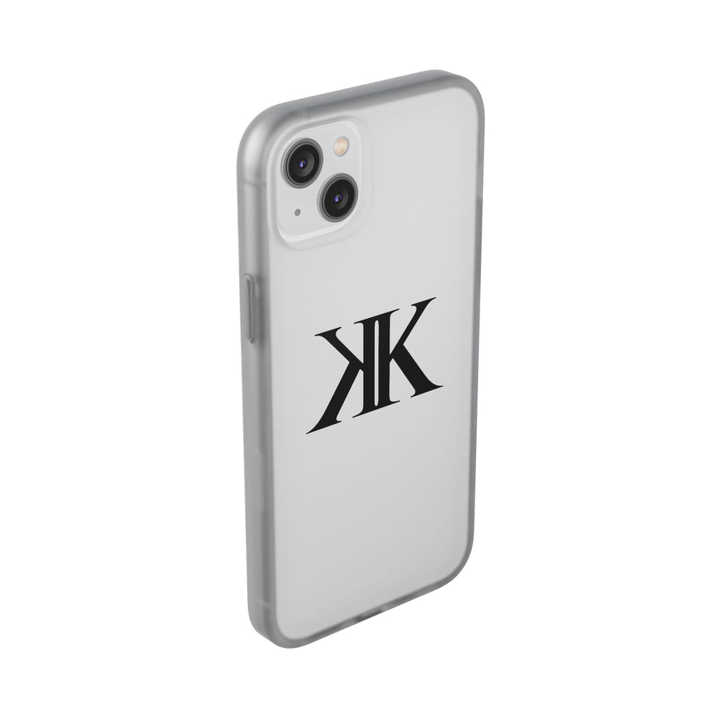Monogram KK Phone Case — Minimalist Black Logo Flexi Case