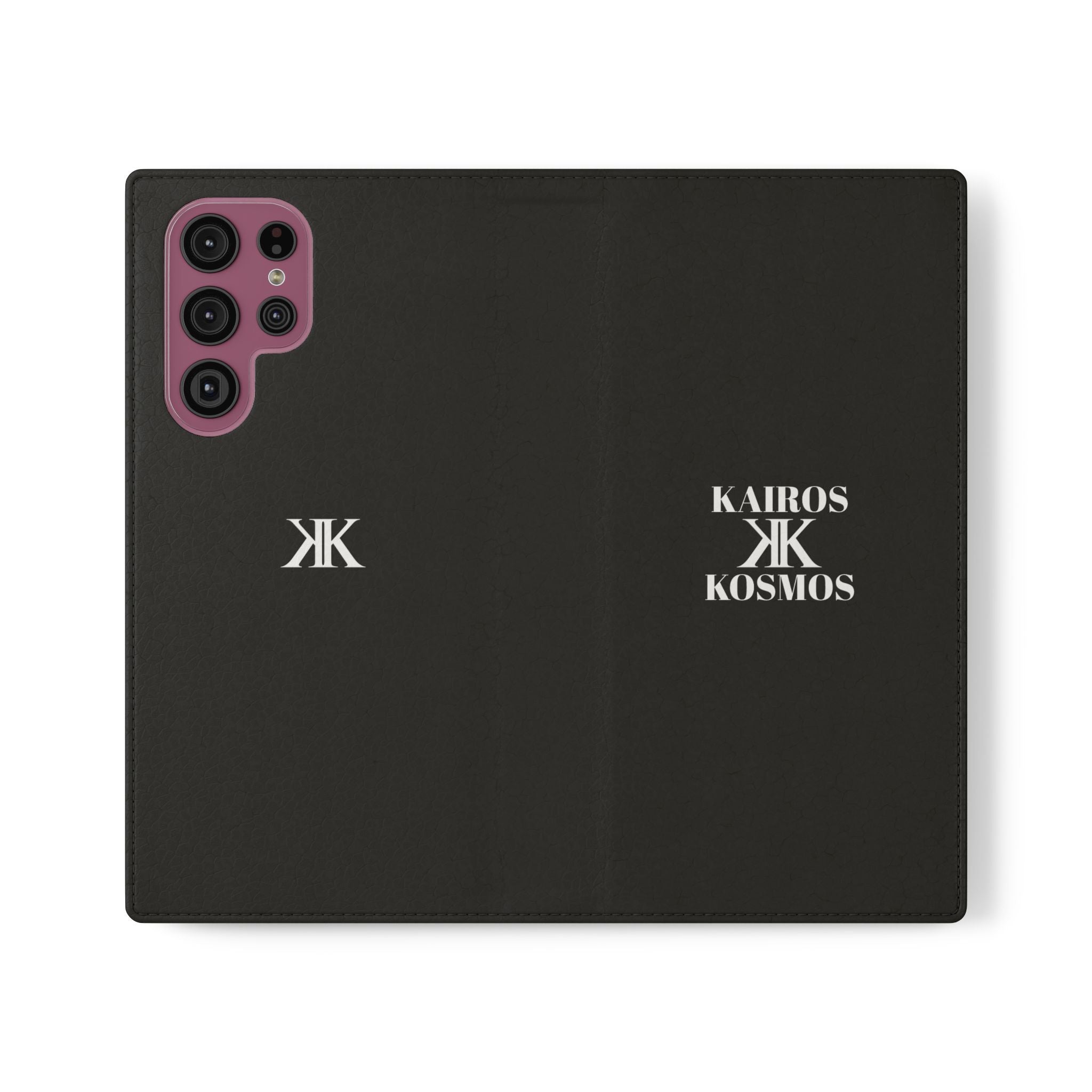 Kairos Kosmos Logo BLACK Flip Phone Case