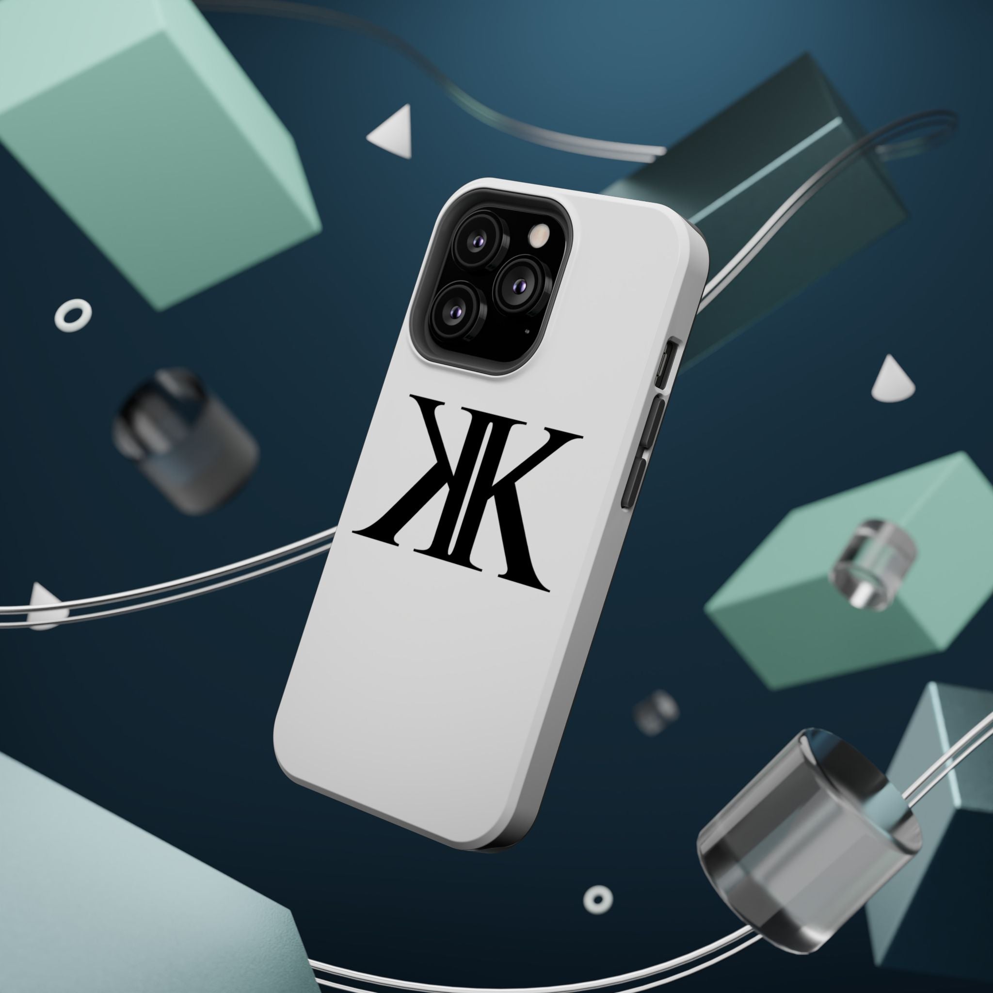 Magnetic Impact-Resistant Case with Bold KK Monogram
