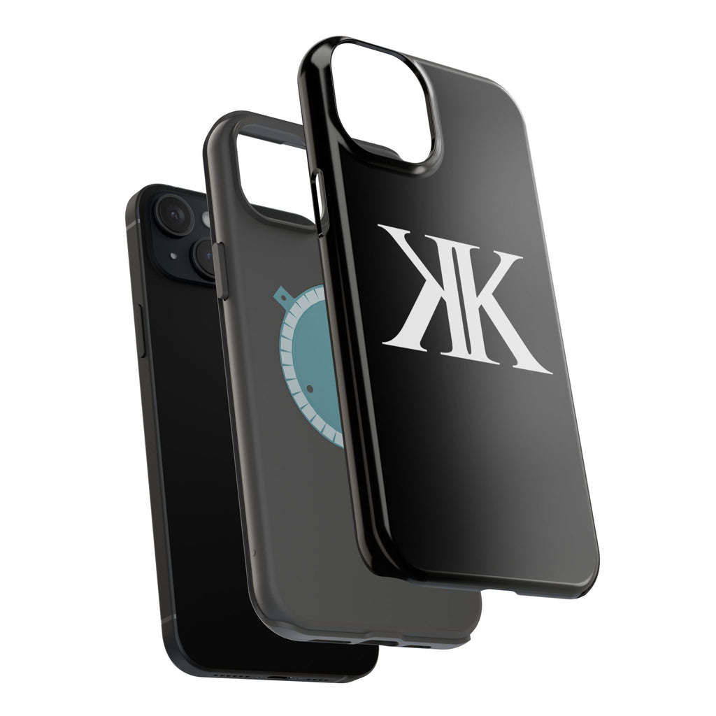 Magnetic Impact-Resistant BLACK Case with Bold KK Monogram