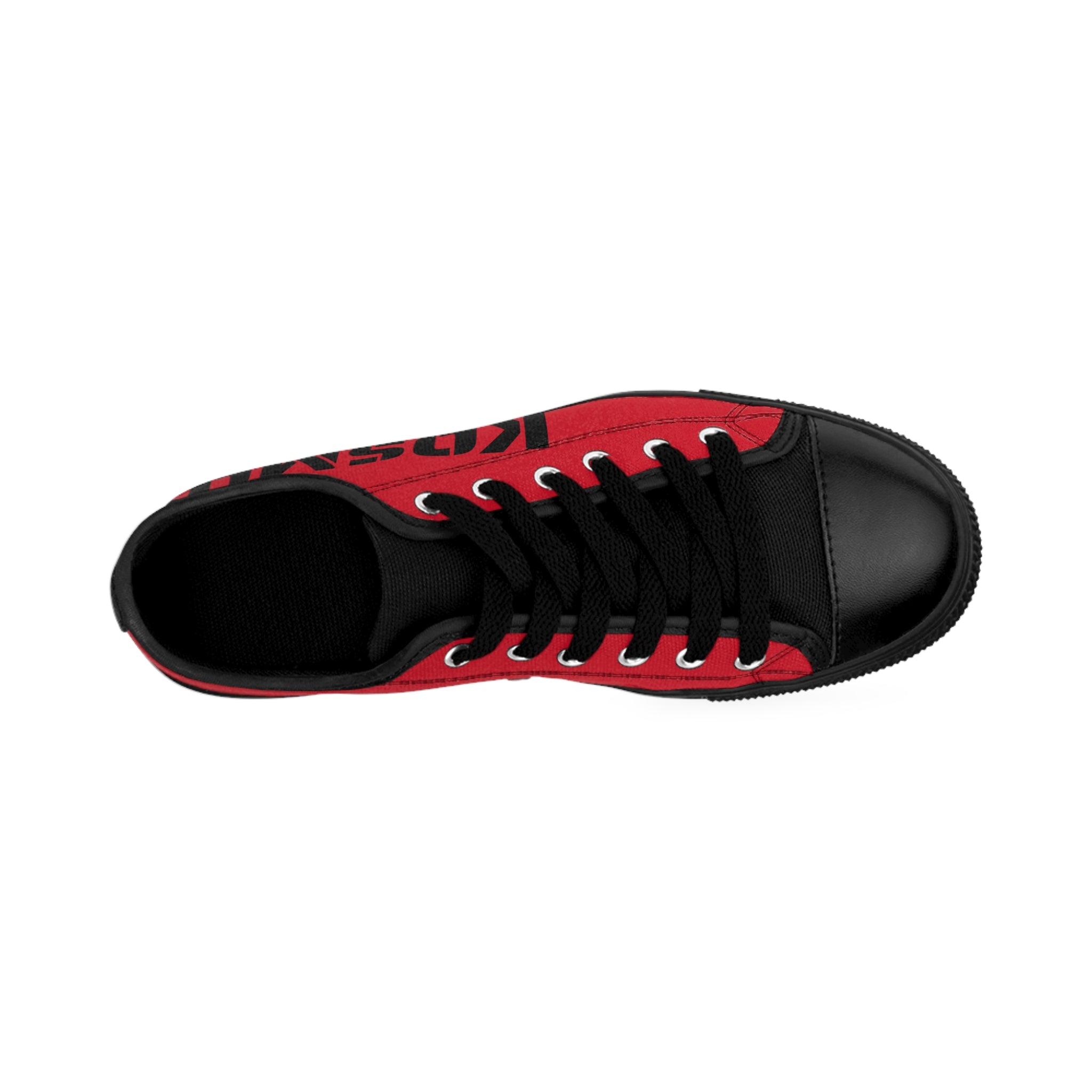 Kairos Kosmos RED Low-Top Sneakers — Bold Streetwear Canvas Shoes