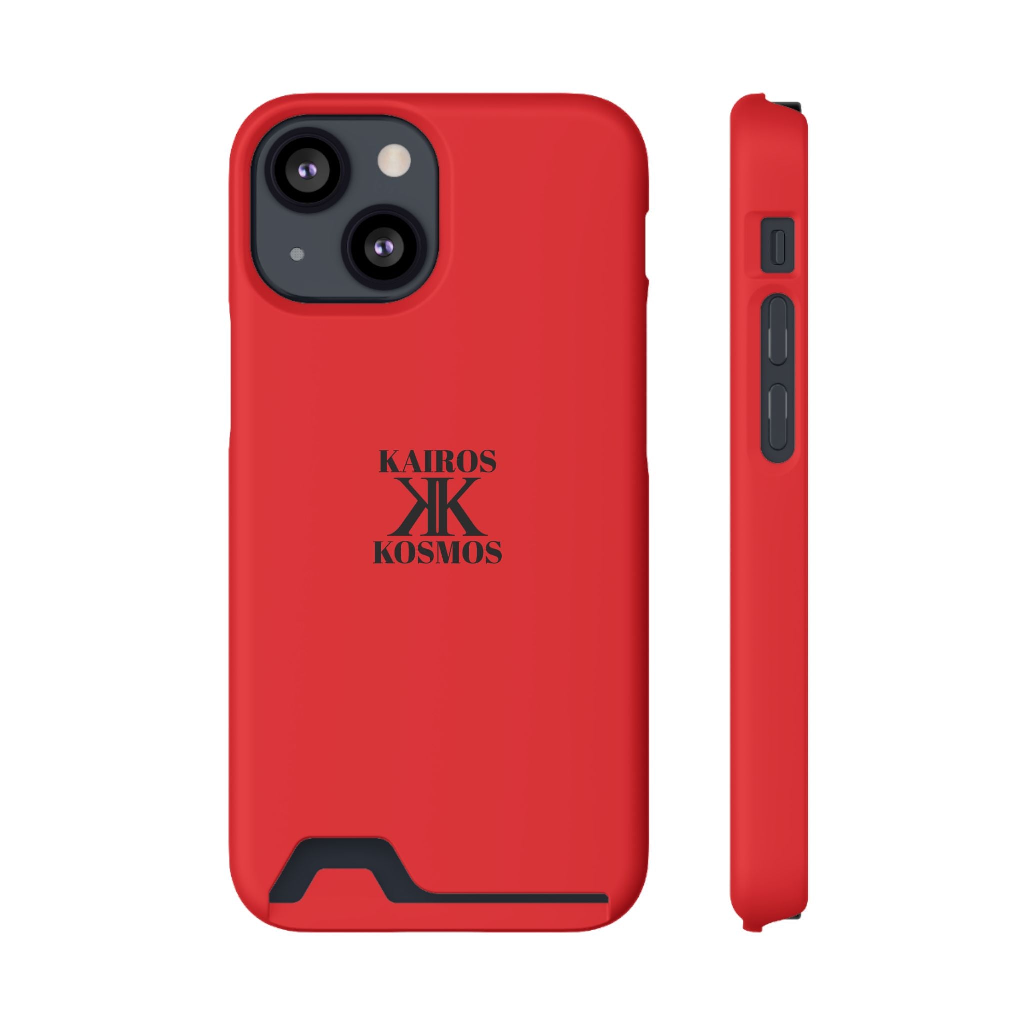 Kairos Kosmos RED Cardholder Phone Case — Slim Protective Wallet Case