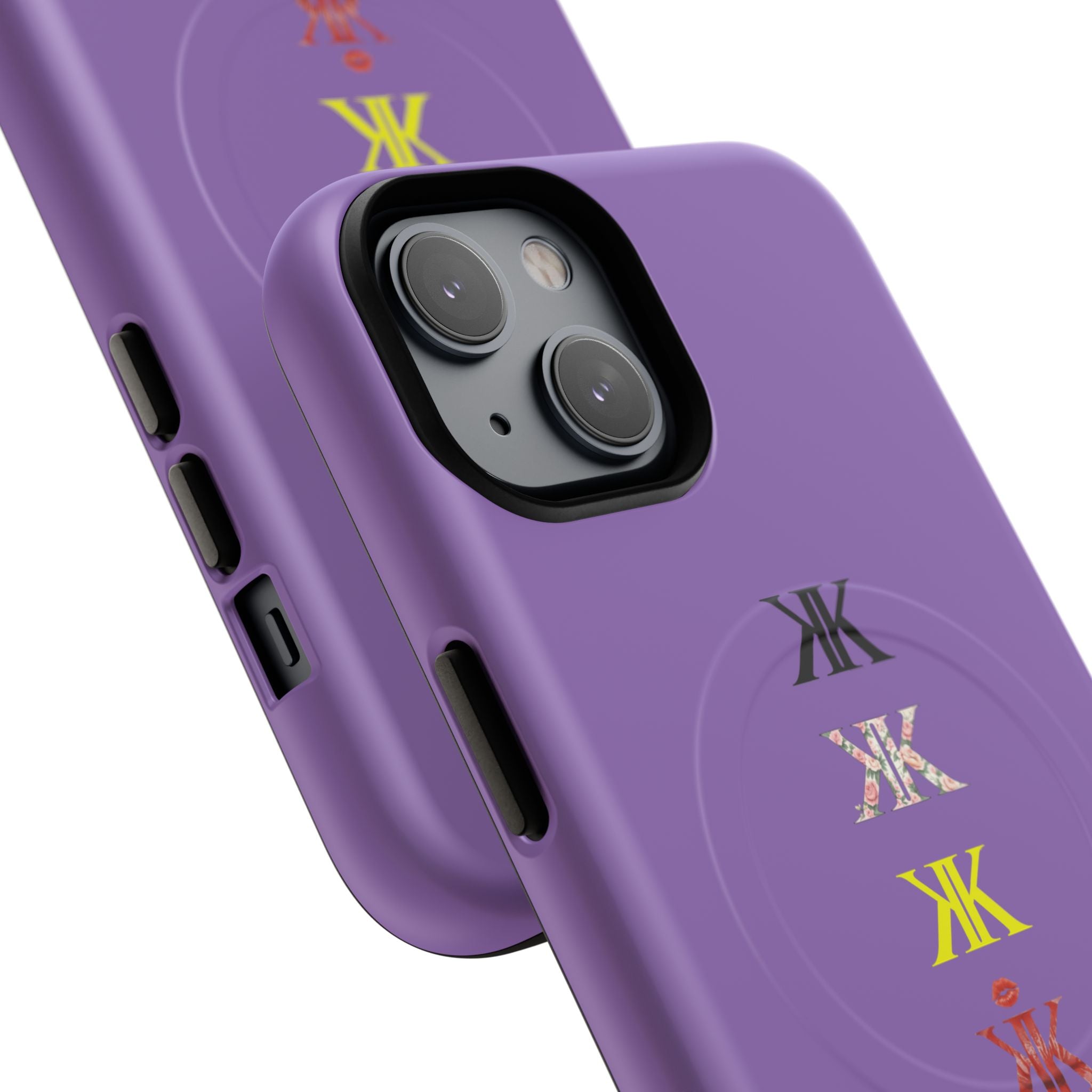 Sigil Collection Light Purple Phone Case — Minimalist Monogram Stack Tough Magnetic Case