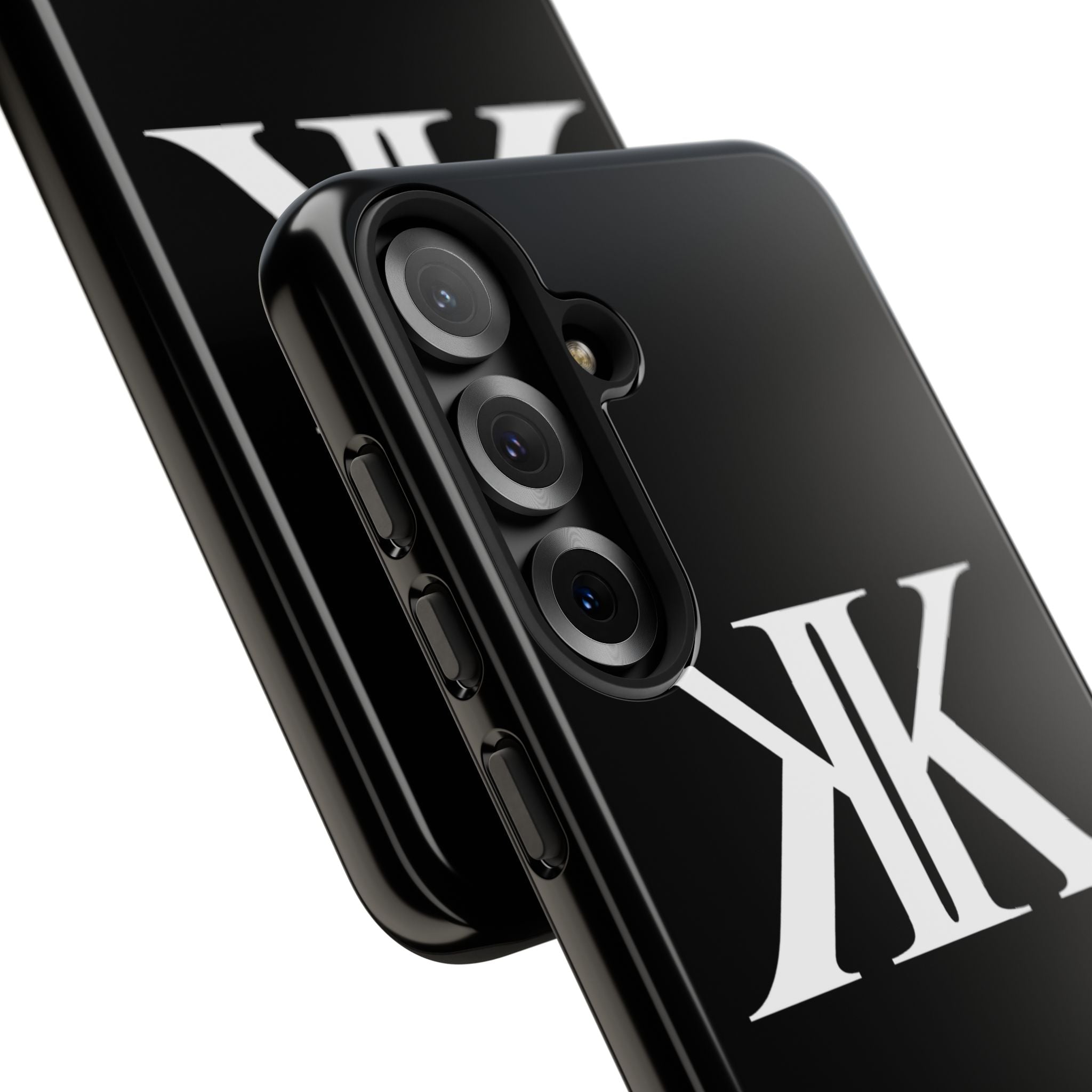 Monogram KK Phone Case BLACK — Tough Protective iPhone Cover