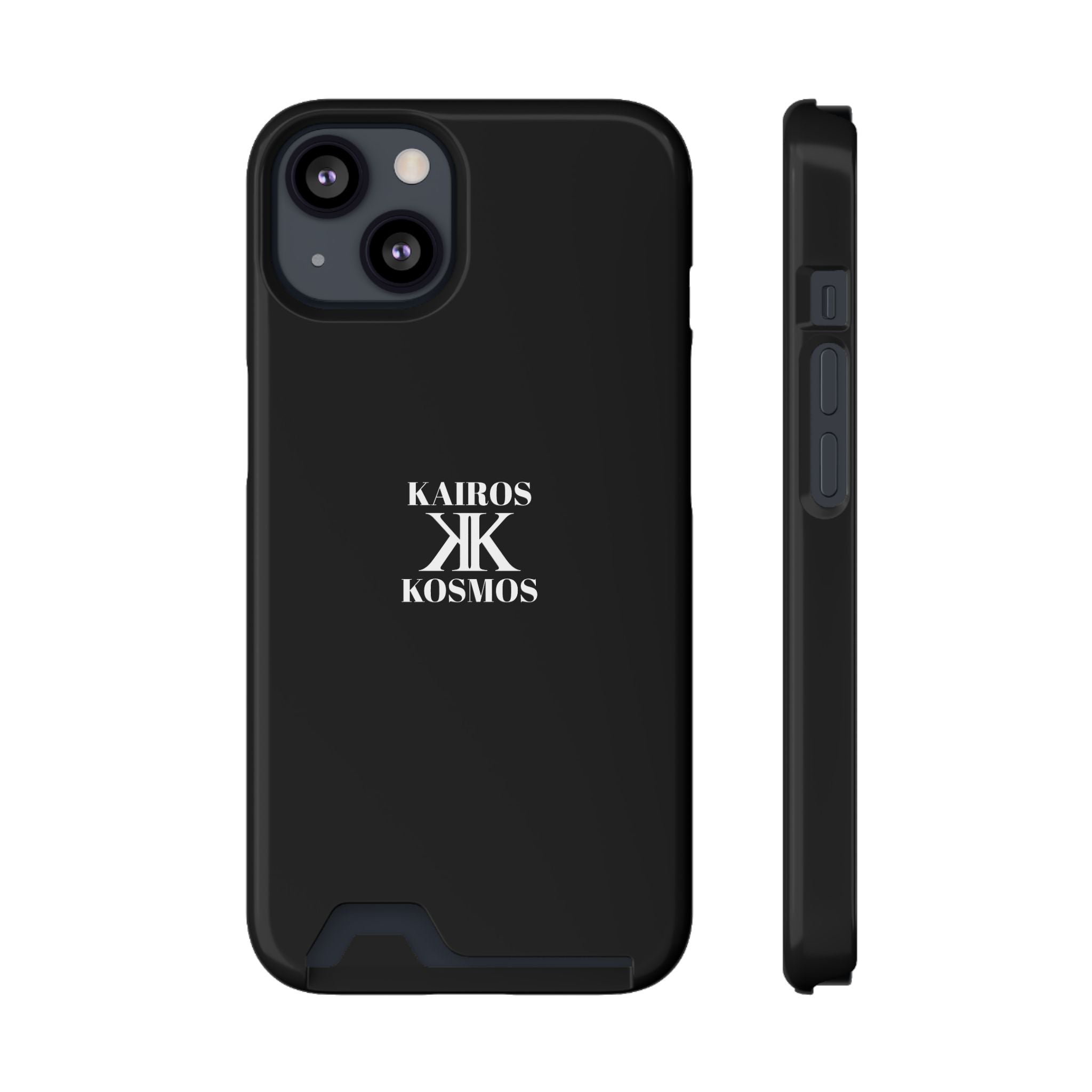 Kairos Kosmos BLACK Cardholder Phone Case — Slim Protective Wallet Case