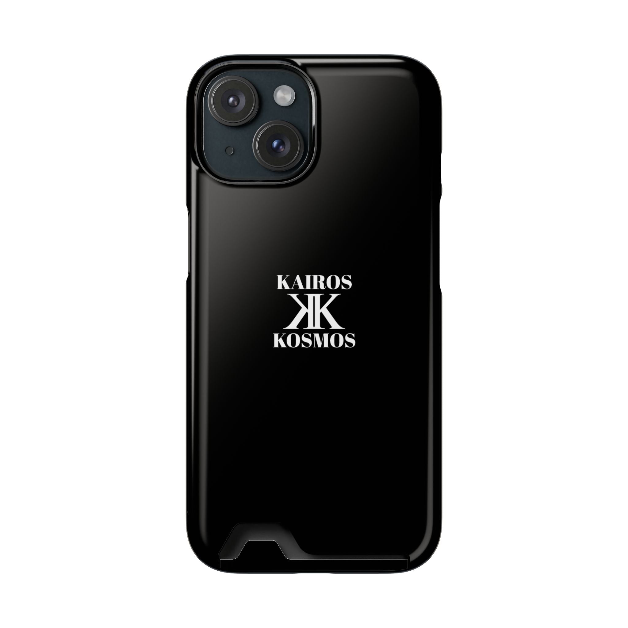 Kairos Kosmos BLACK Cardholder Phone Case — Slim Protective Wallet Case