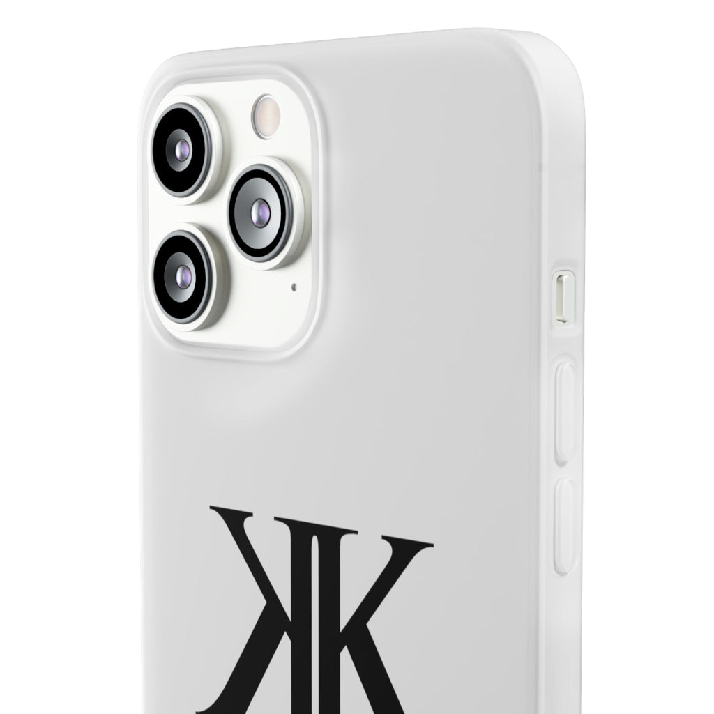 Monogram KK Phone Case — Minimalist Black Logo Flexi Case