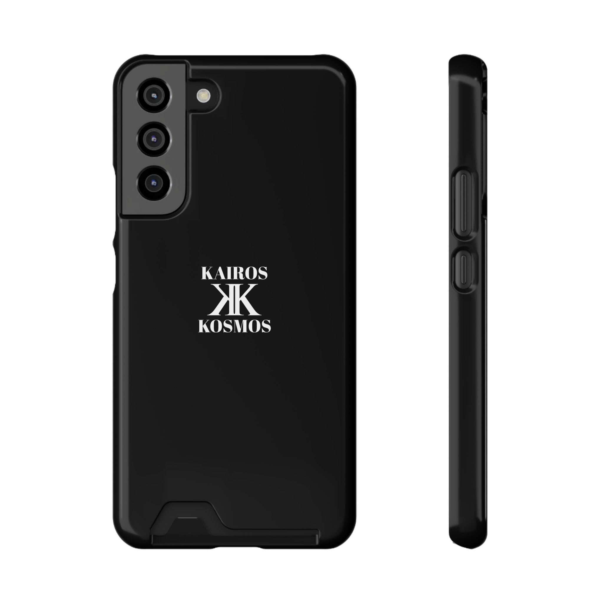 Kairos Kosmos BLACK Cardholder Phone Case — Slim Protective Wallet Case