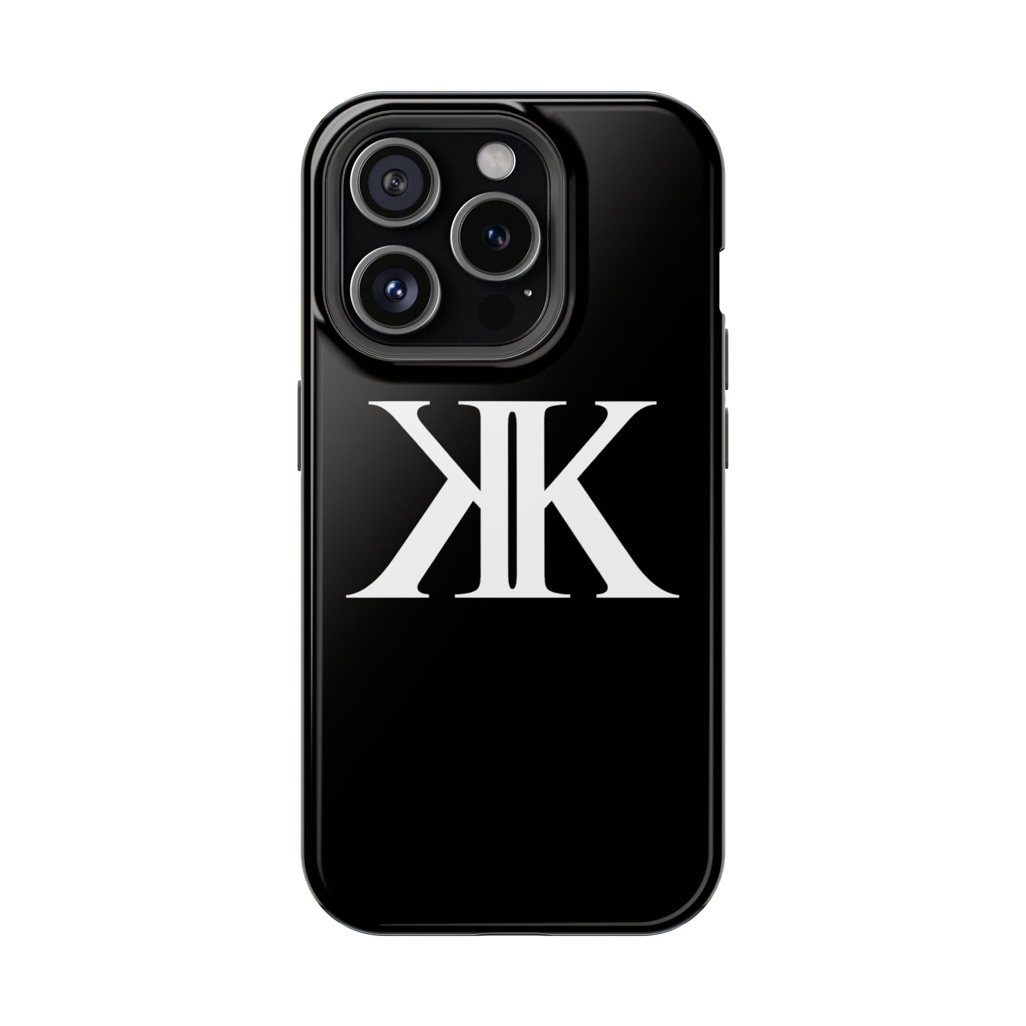 Magnetic Impact-Resistant BLACK Case with Bold KK Monogram