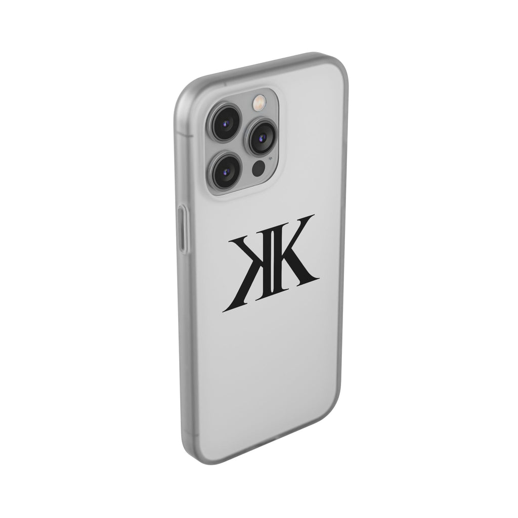 Monogram KK Phone Case — Minimalist Black Logo Flexi Case