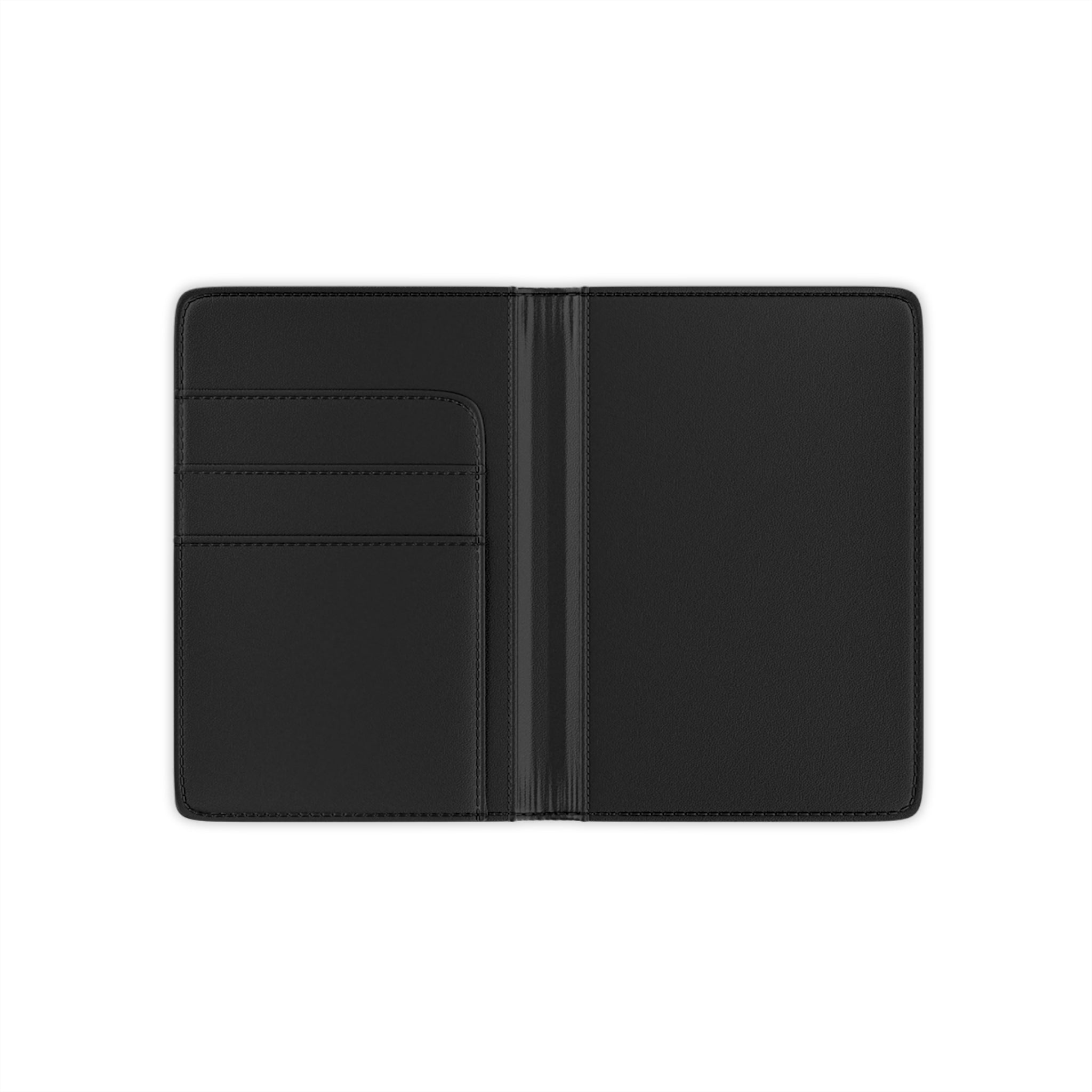 Passport Cover RED- Minimal 'PASSPORT' Text with Kairos Kosmos Logo