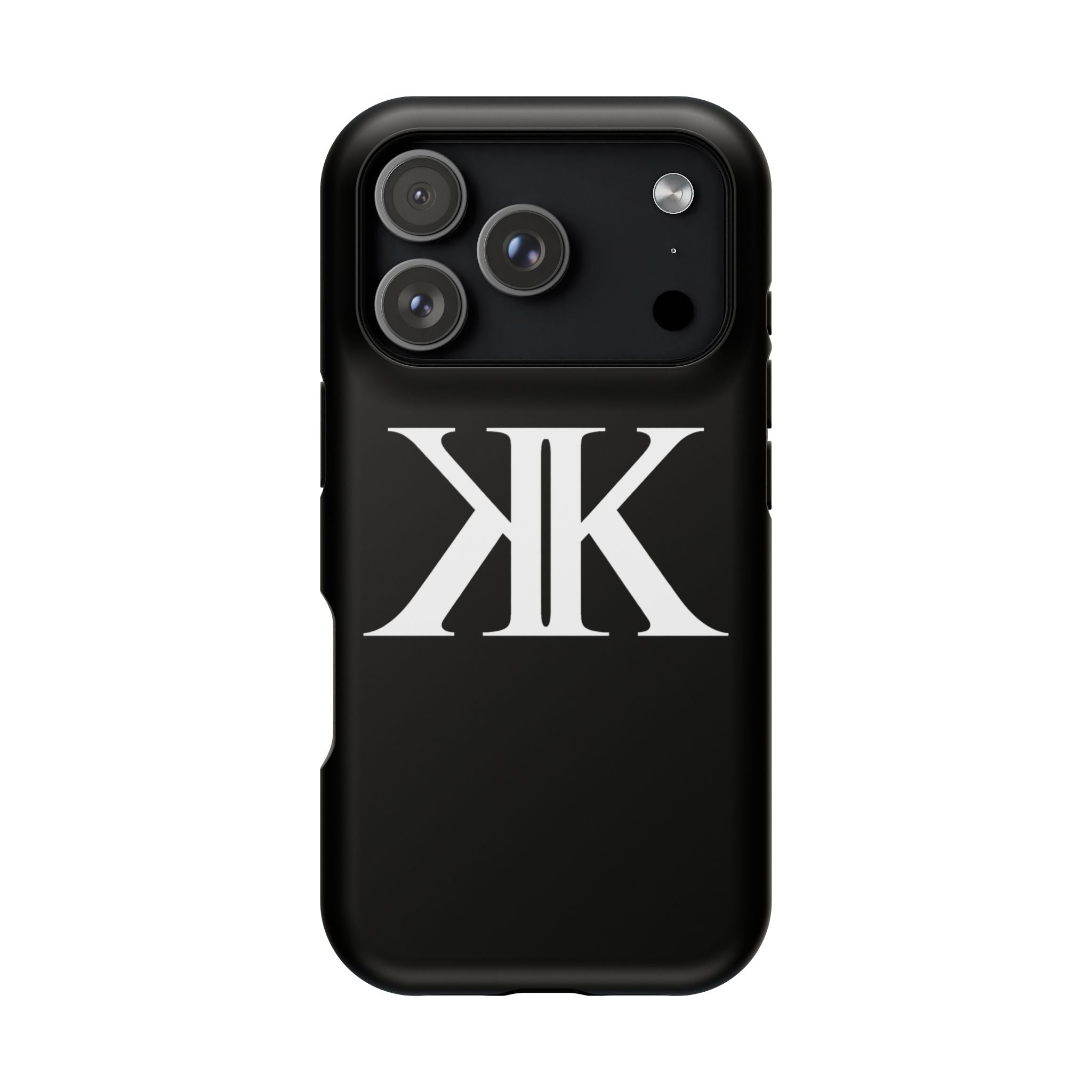 Magnetic Impact-Resistant BLACK Case with Bold KK Monogram