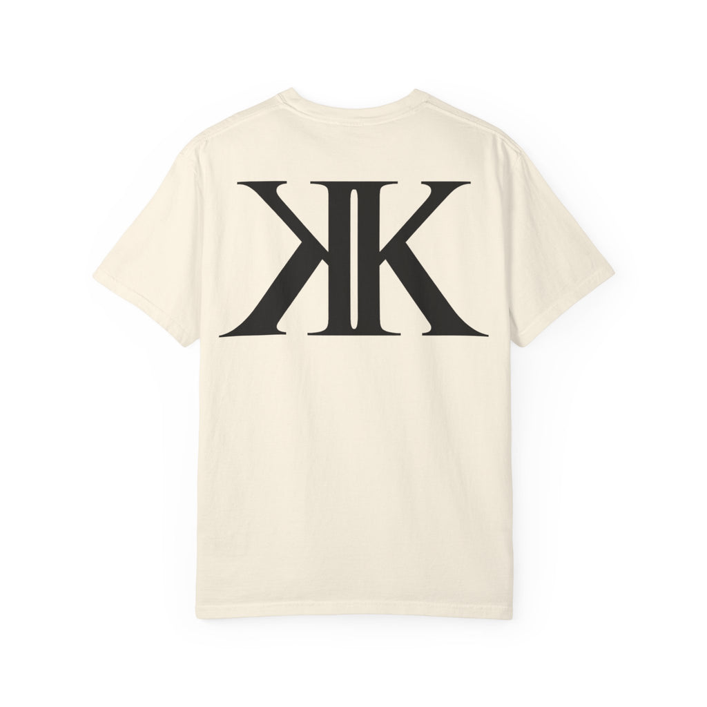 KK Monogram Tee — Bold Symmetrical Lettermark T-Shirt