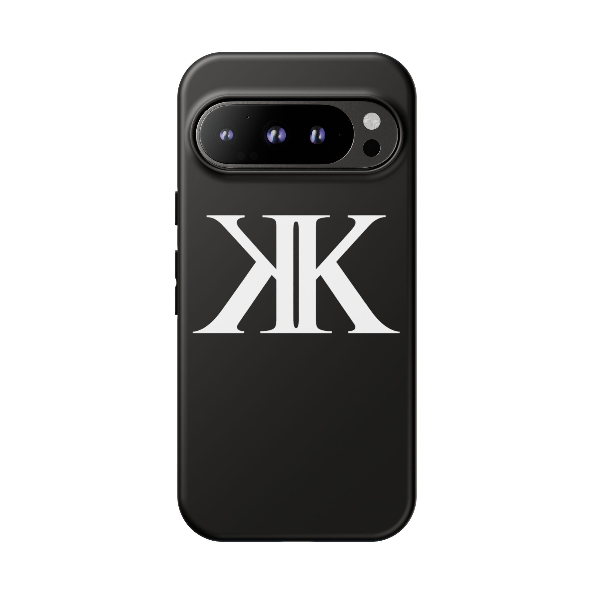 Monogram KK Phone Case BLACK — Tough Protective iPhone Cover