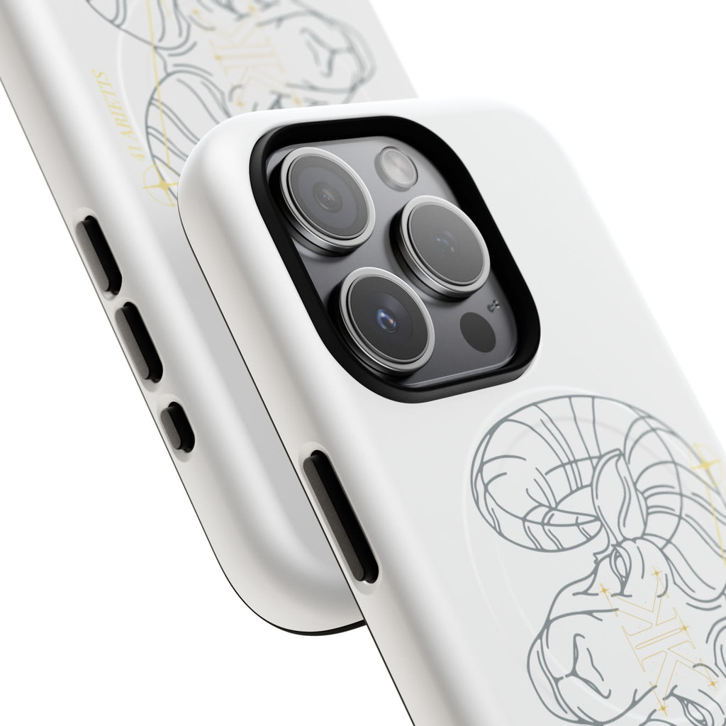 Aether Collection Aries Tough Magnetic Phone Case — Minimal Zodiac Design