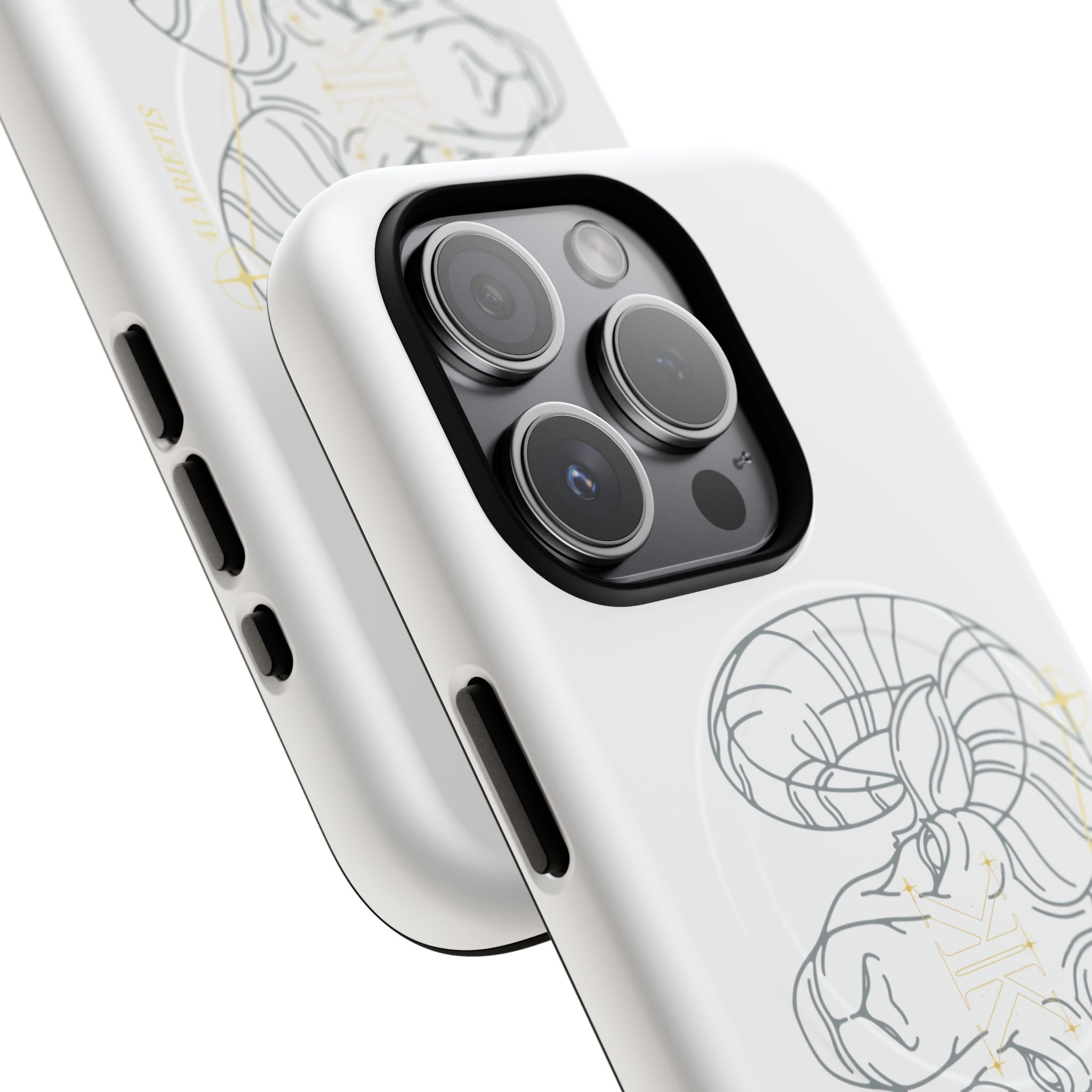 Aether Collection Aries Tough Magnetic Phone Case — Minimal Zodiac Design