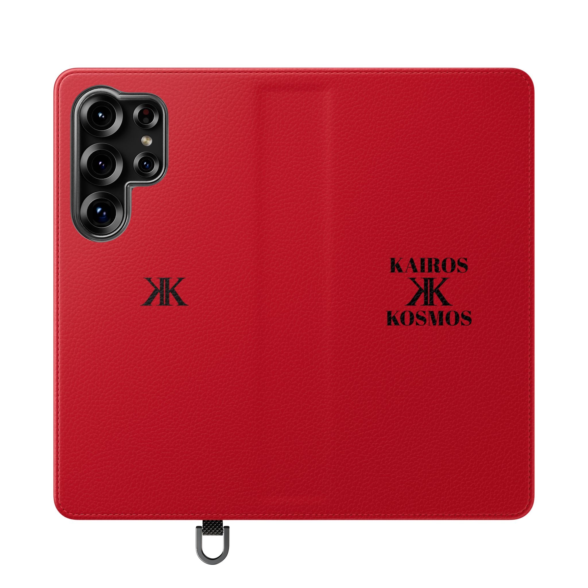 Kairos Kosmos Logo RED Flip Phone Case