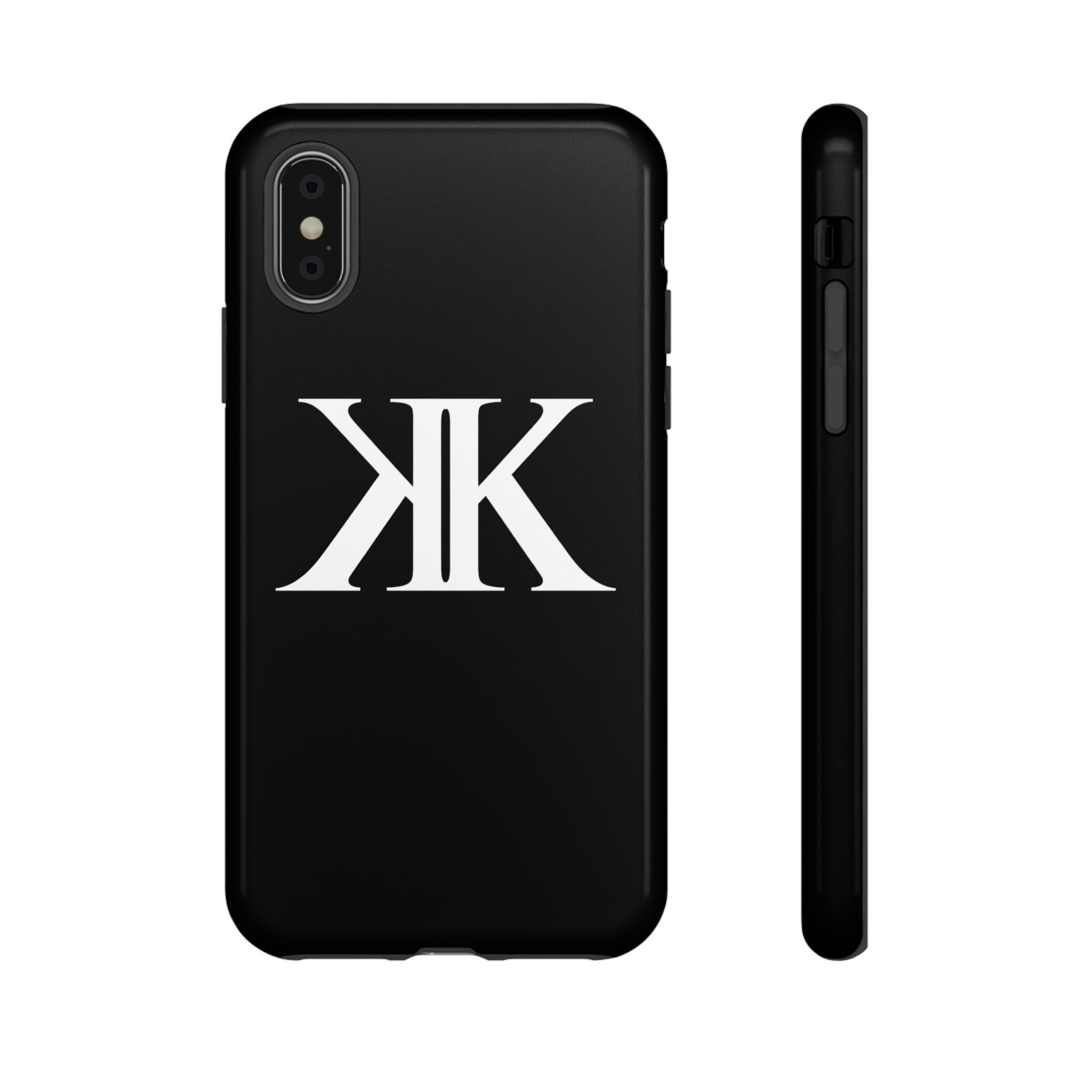 Monogram KK Phone Case BLACK — Tough Protective iPhone Cover