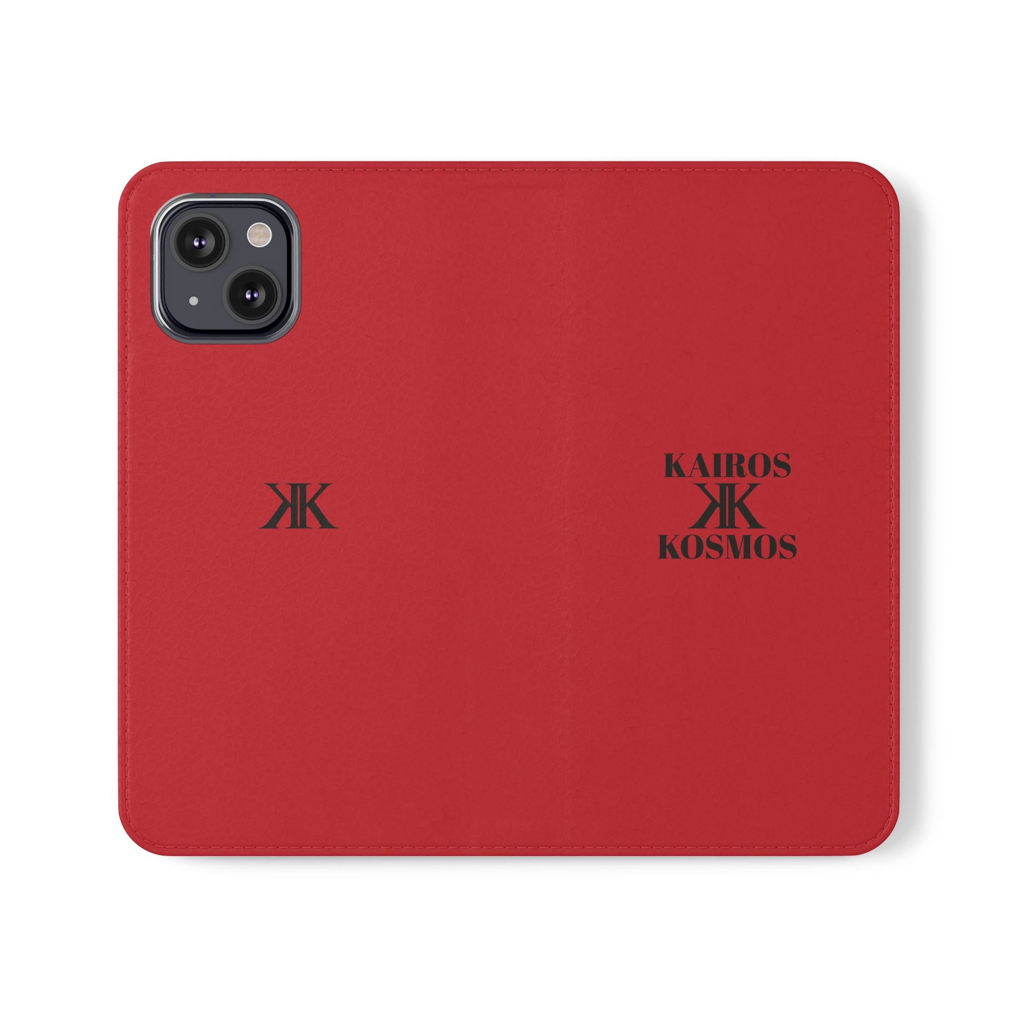 Kairos Kosmos Logo RED Flip Phone Case
