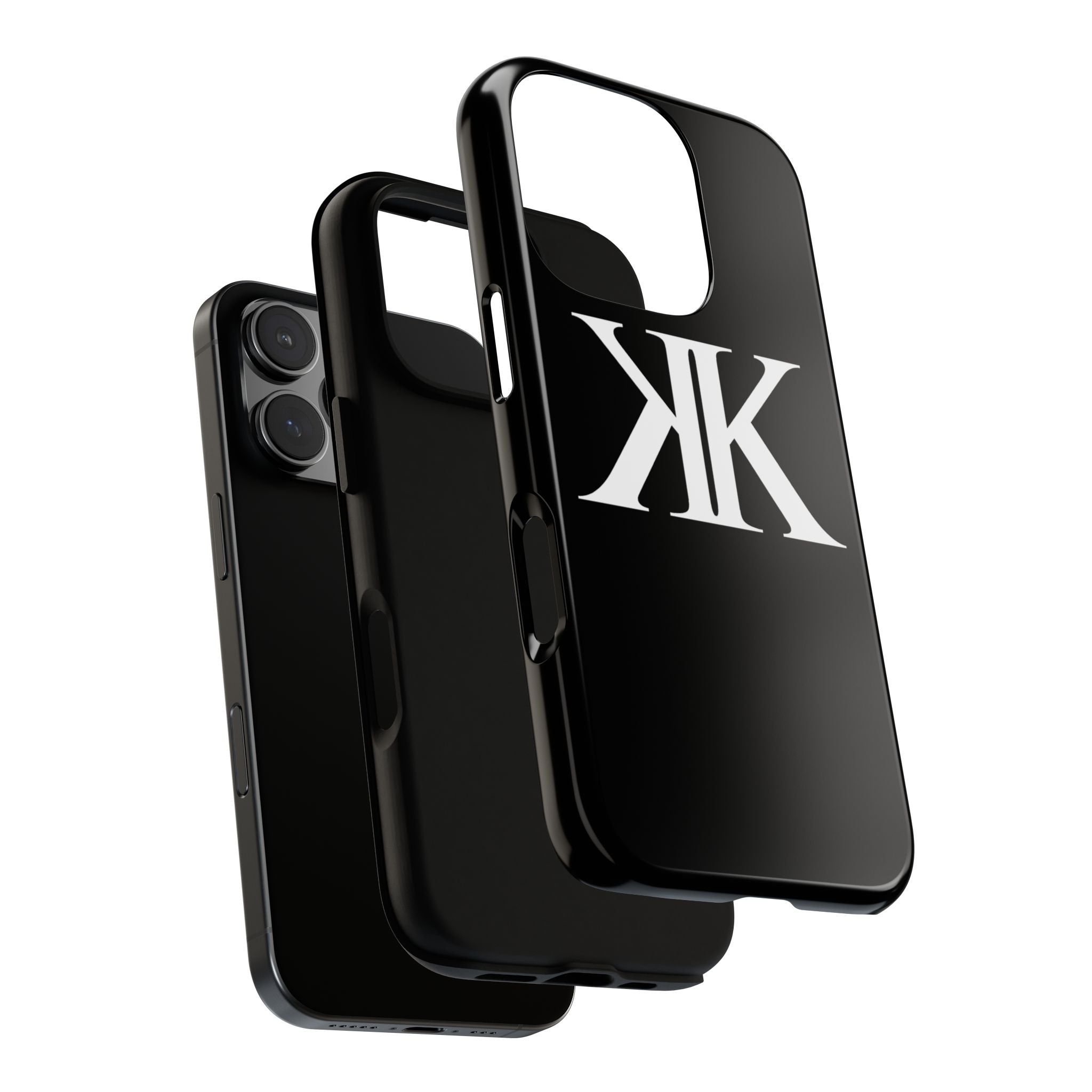 Monogram KK Phone Case BLACK — Tough Protective iPhone Cover