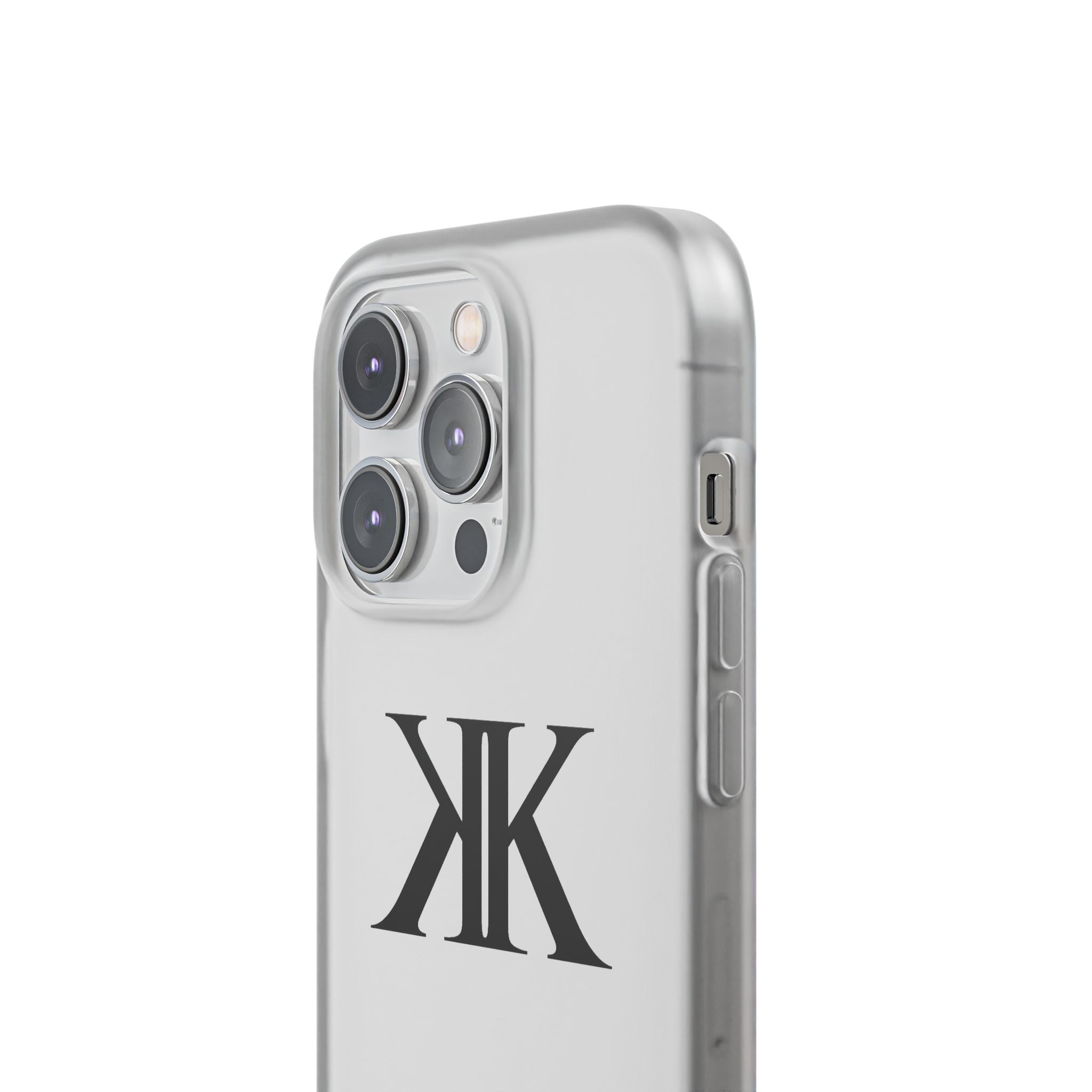 Monogram KK Phone Case — Minimalist Black Logo Flexi Case