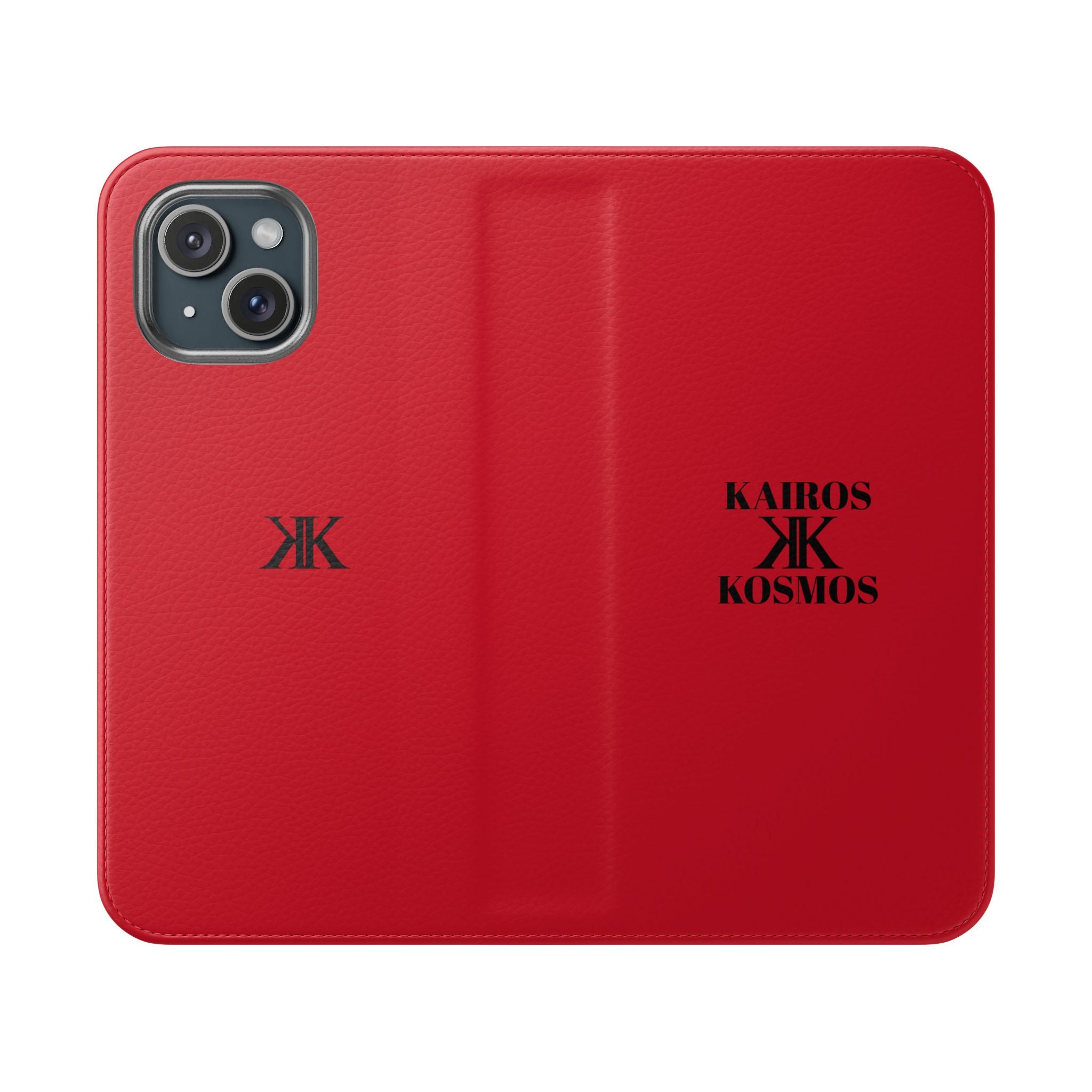 Kairos Kosmos Logo RED Flip Phone Case