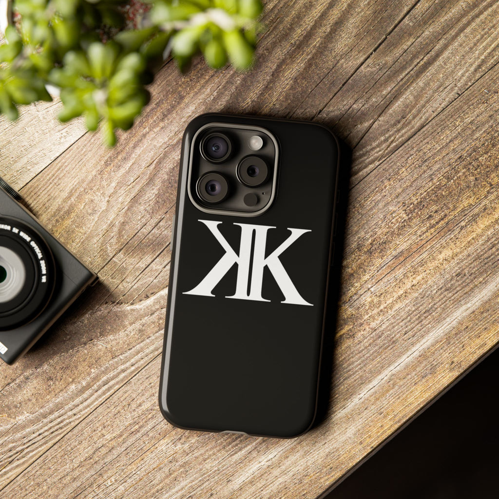Monogram KK Phone Case BLACK — Tough Protective iPhone Cover
