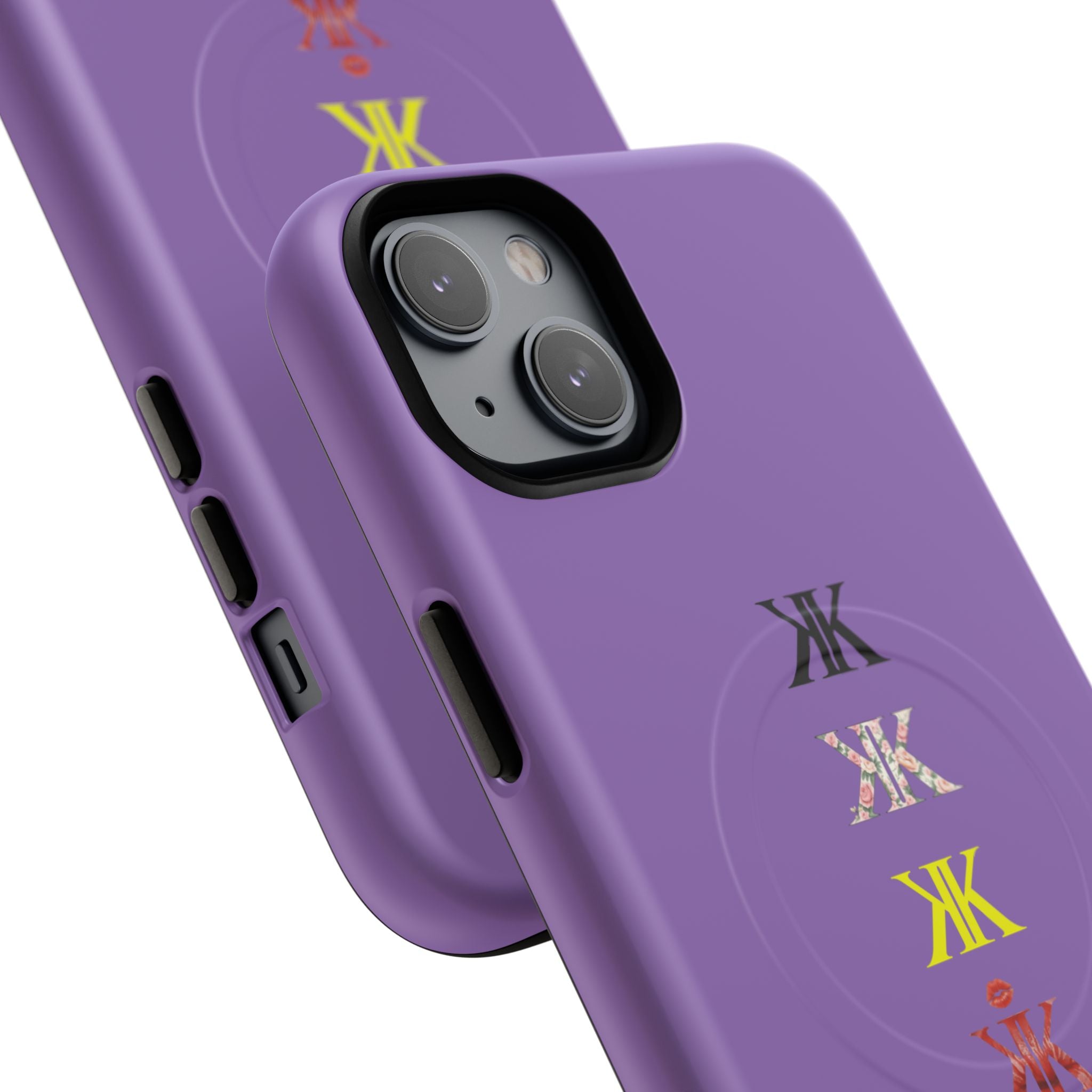 Sigil Collection Light Purple Phone Case — Minimalist Monogram Stack Tough Magnetic Case