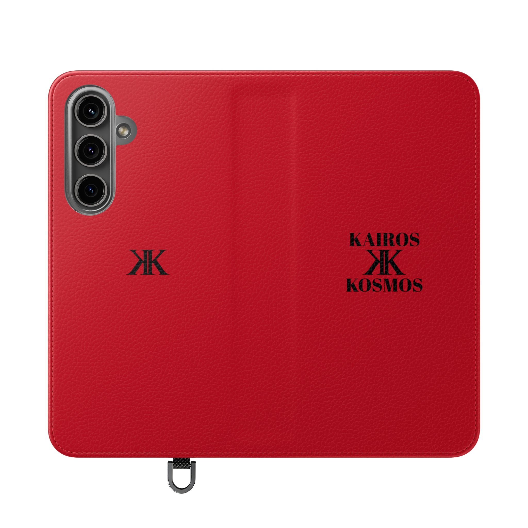 Kairos Kosmos Logo RED Flip Phone Case