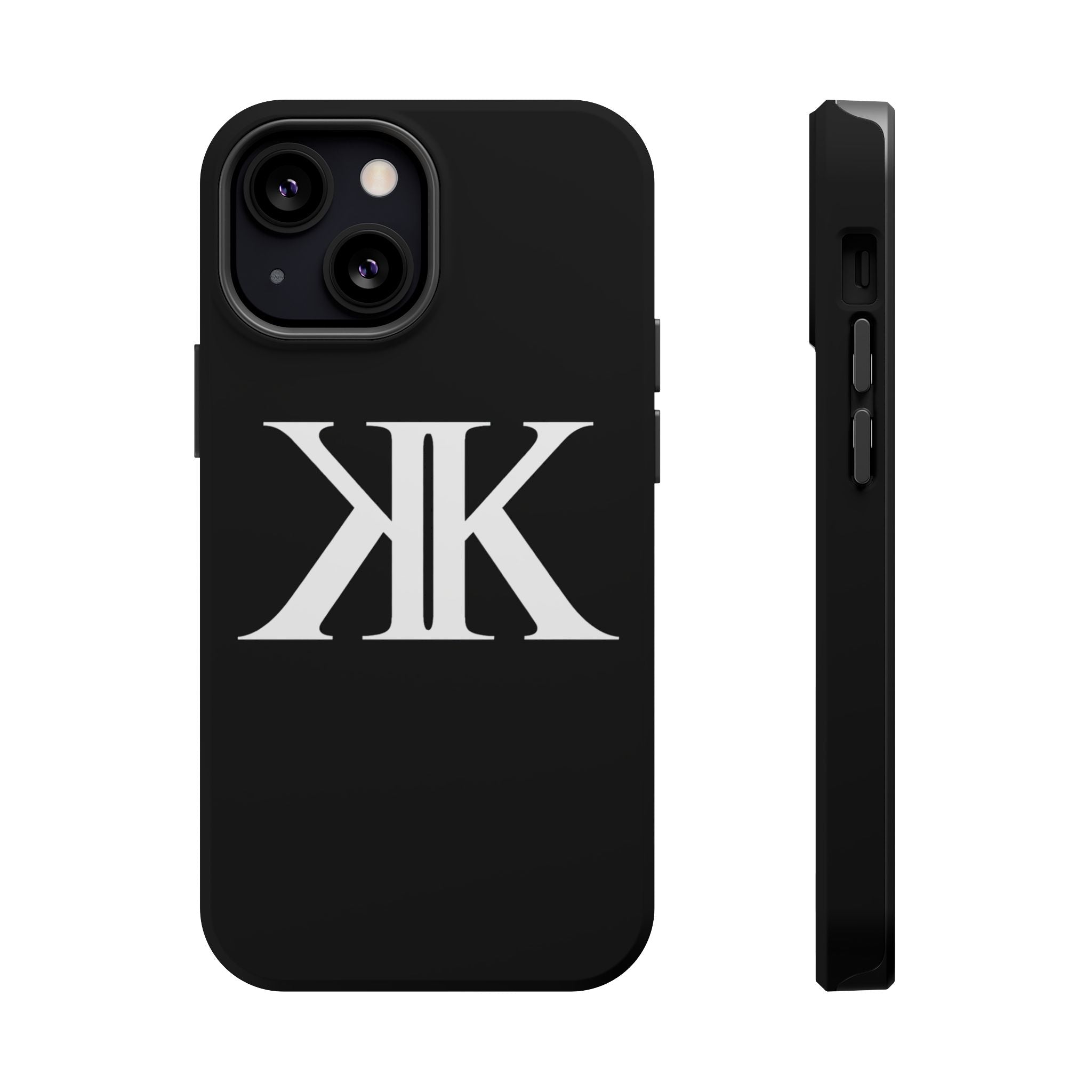 Magnetic Impact-Resistant BLACK Case with Bold KK Monogram