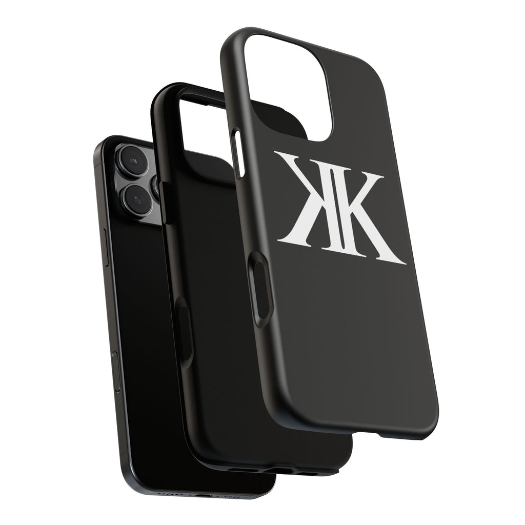 Monogram KK Phone Case BLACK — Tough Protective iPhone Cover