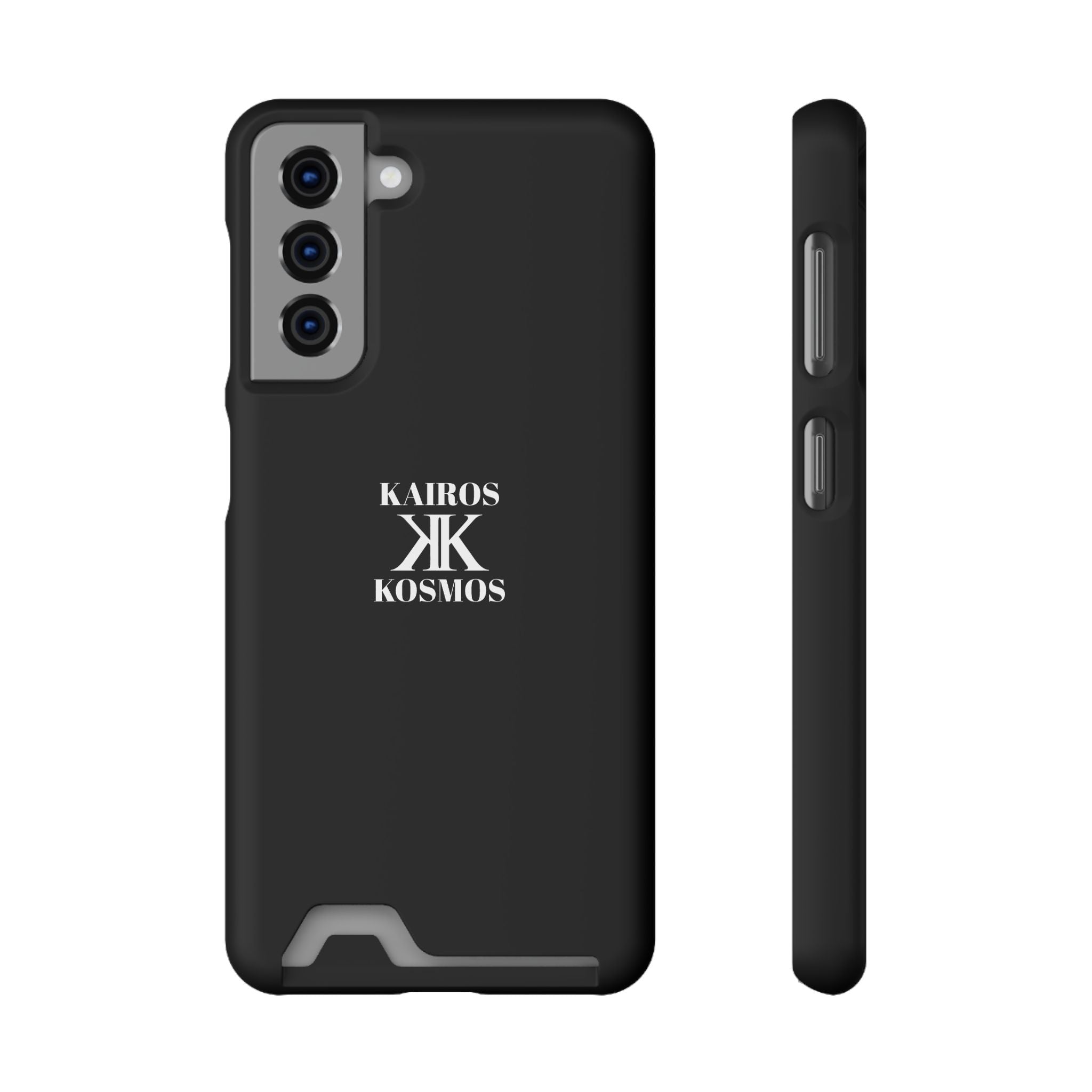 Kairos Kosmos BLACK Cardholder Phone Case — Slim Protective Wallet Case