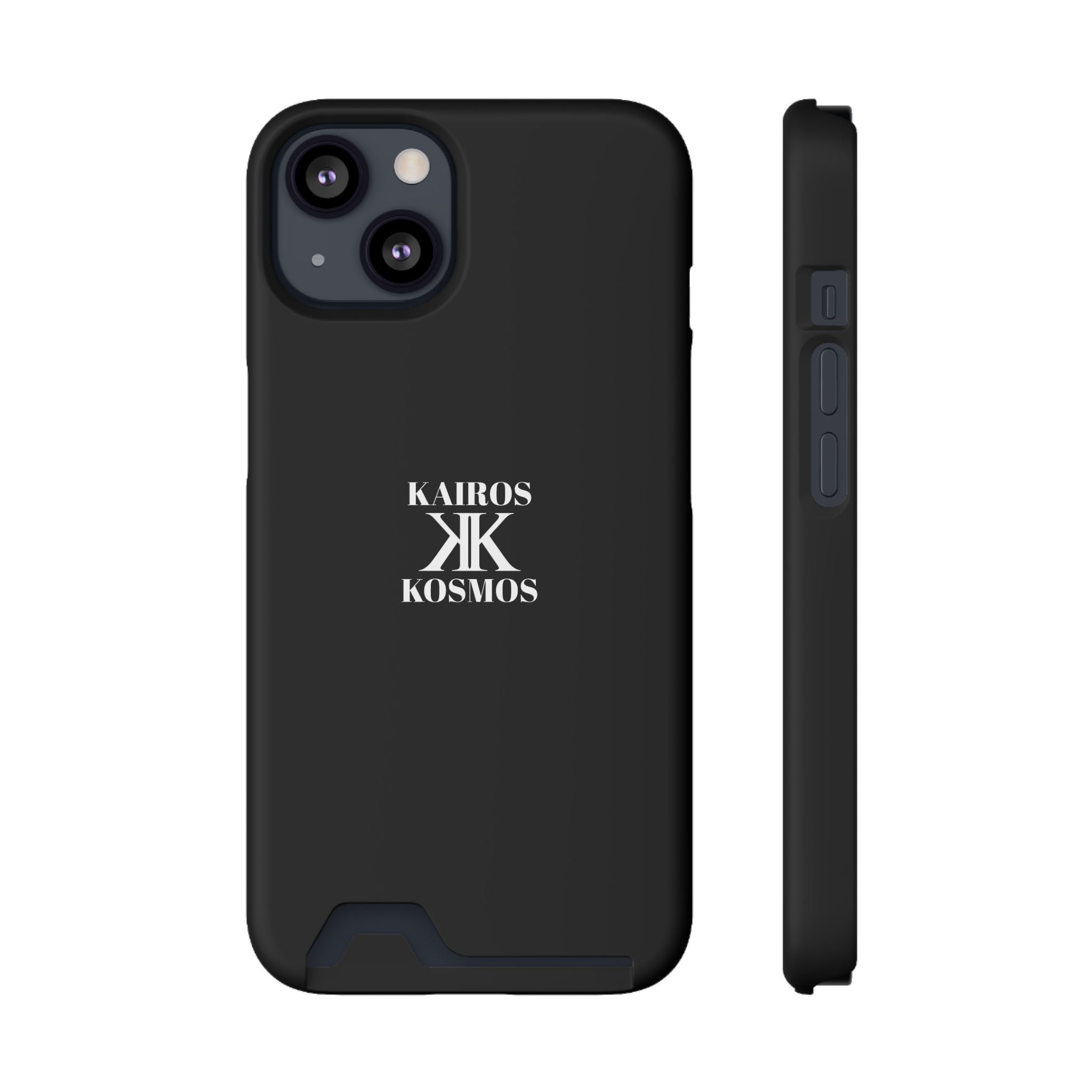 Kairos Kosmos BLACK Cardholder Phone Case — Slim Protective Wallet Case