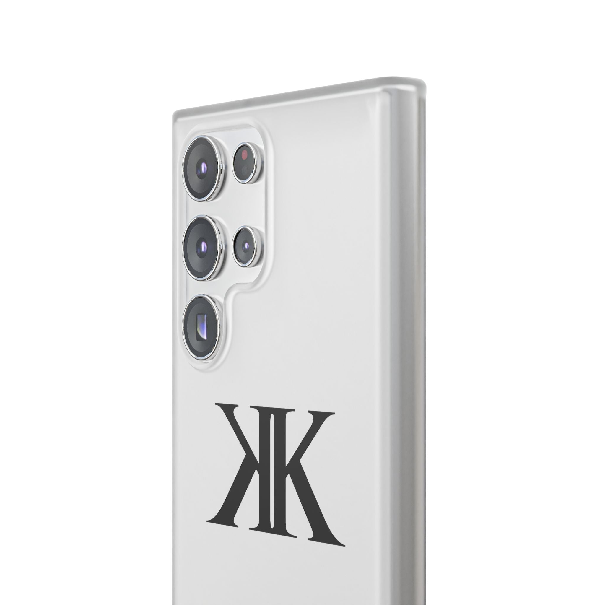 Monogram KK Phone Case — Minimalist Black Logo Flexi Case