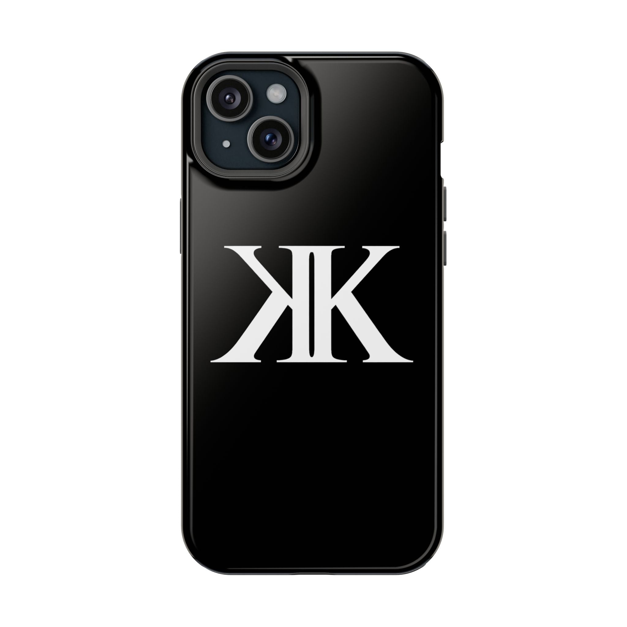 Magnetic Impact-Resistant BLACK Case with Bold KK Monogram