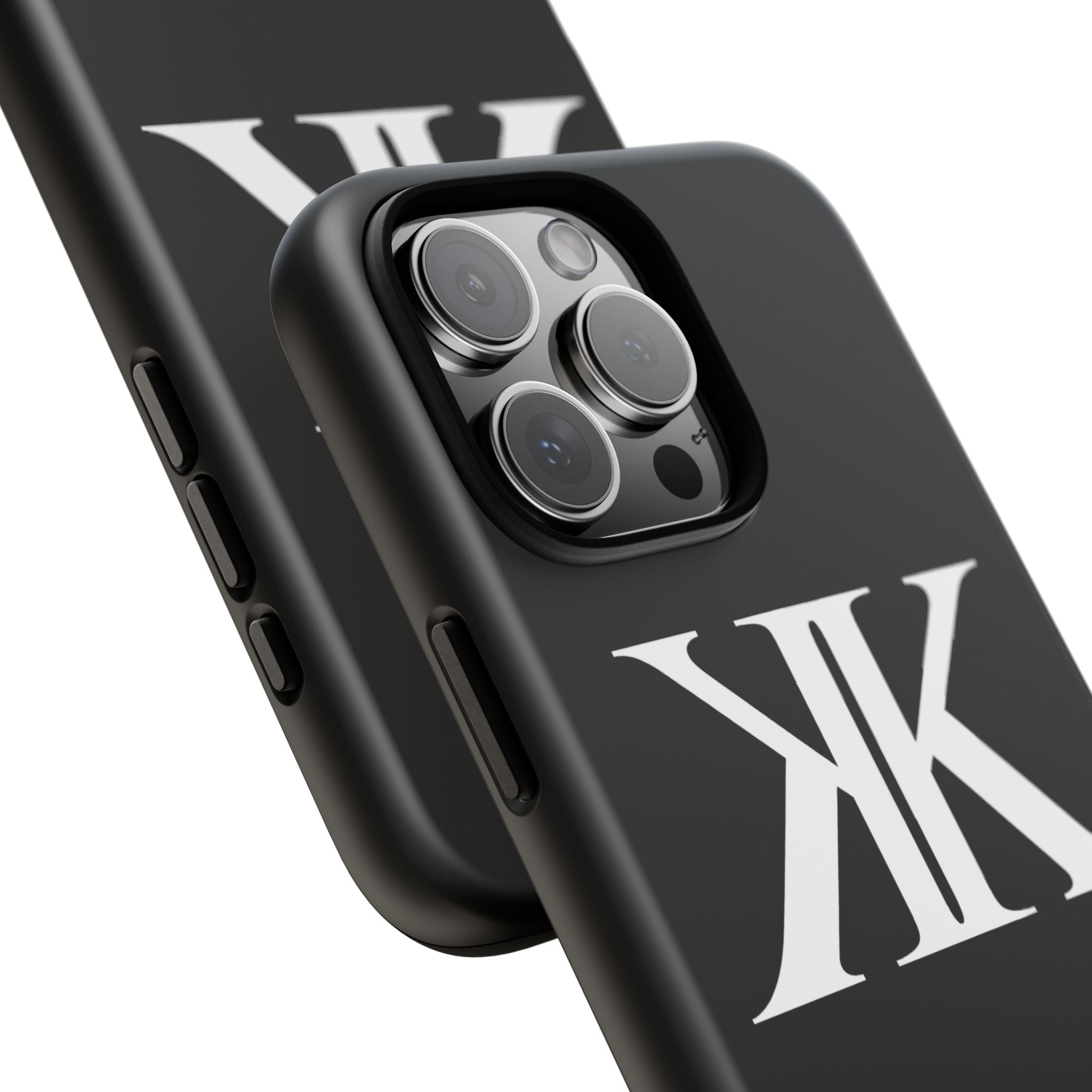 Monogram KK Phone Case BLACK — Tough Protective iPhone Cover