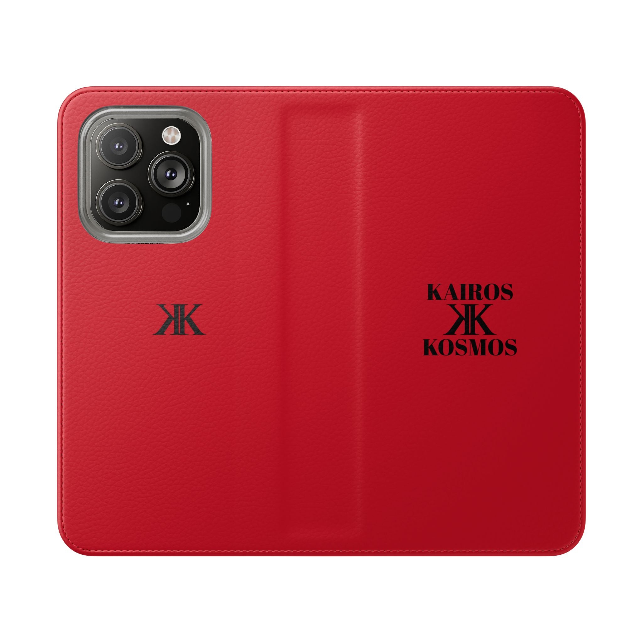 Kairos Kosmos Logo RED Flip Phone Case