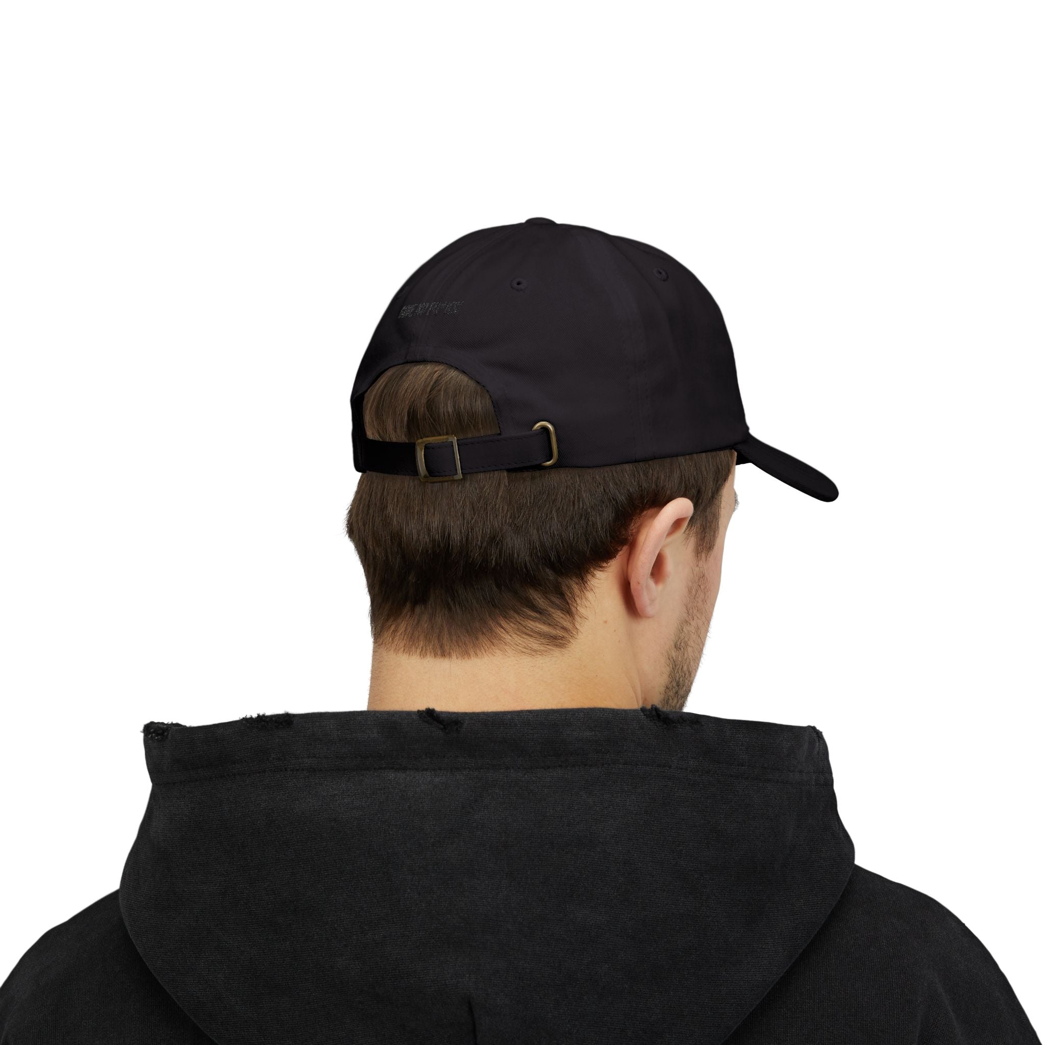 Kairos Kosmos BLACK Embroidered Cap — "Give No F**ks" Back Text
