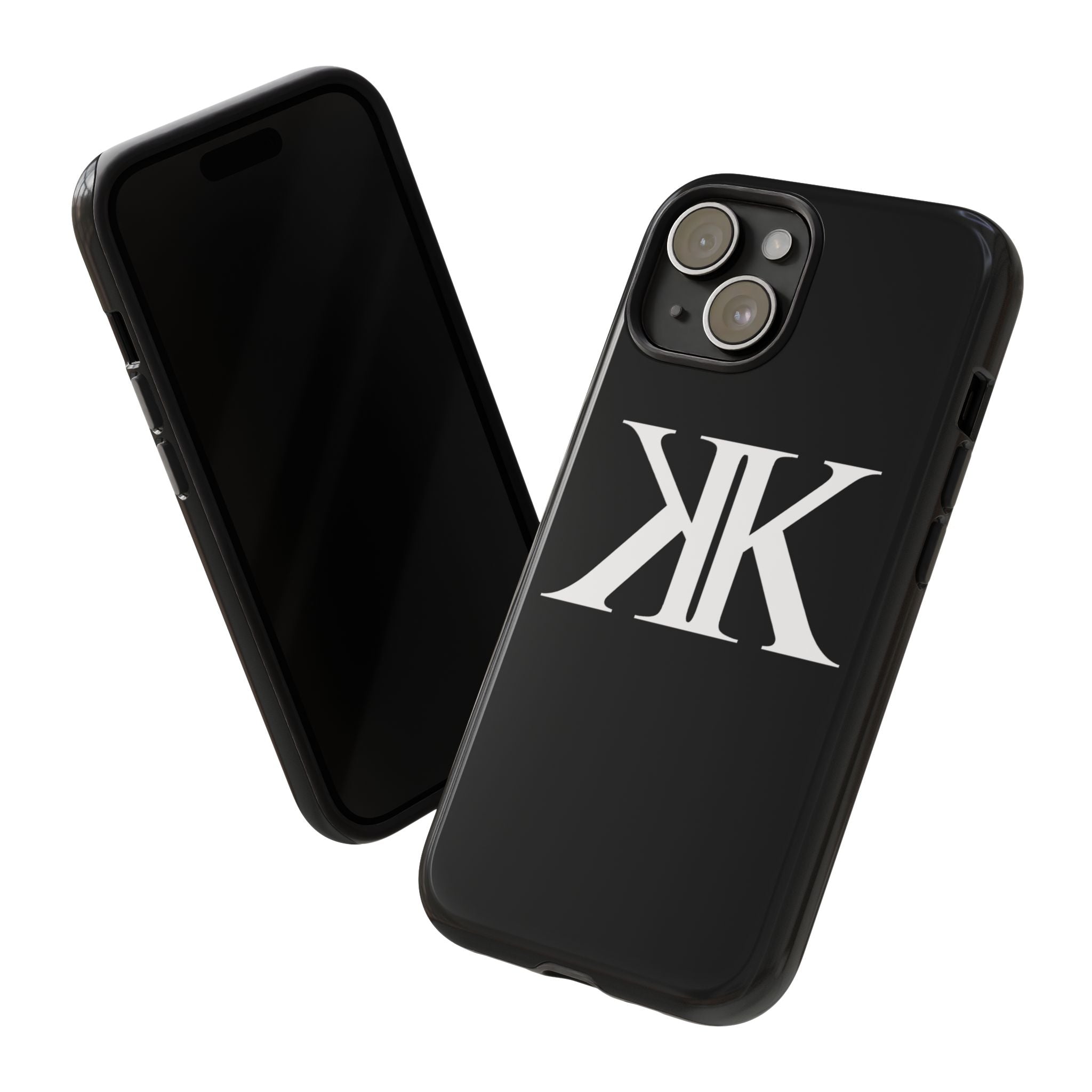 Monogram KK Phone Case BLACK — Tough Protective iPhone Cover