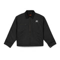 Embroidered Duck Cloth Work BLACK Jacket — Durable Brown Carpenter/Workwear Coat