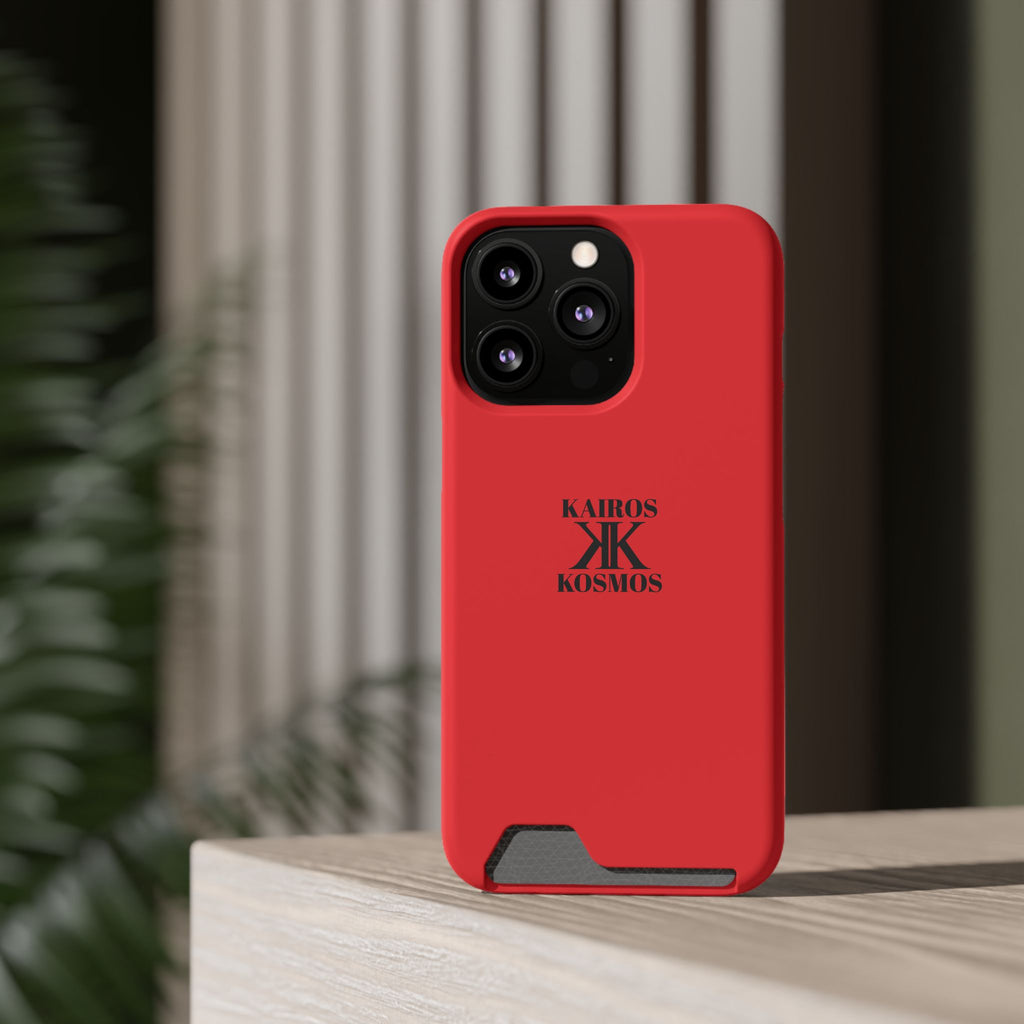 Kairos Kosmos RED Cardholder Phone Case — Slim Protective Wallet Case