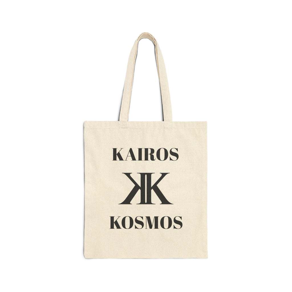 Kairos Kosmos Tote Bag — Graphic Cotton Market Tote