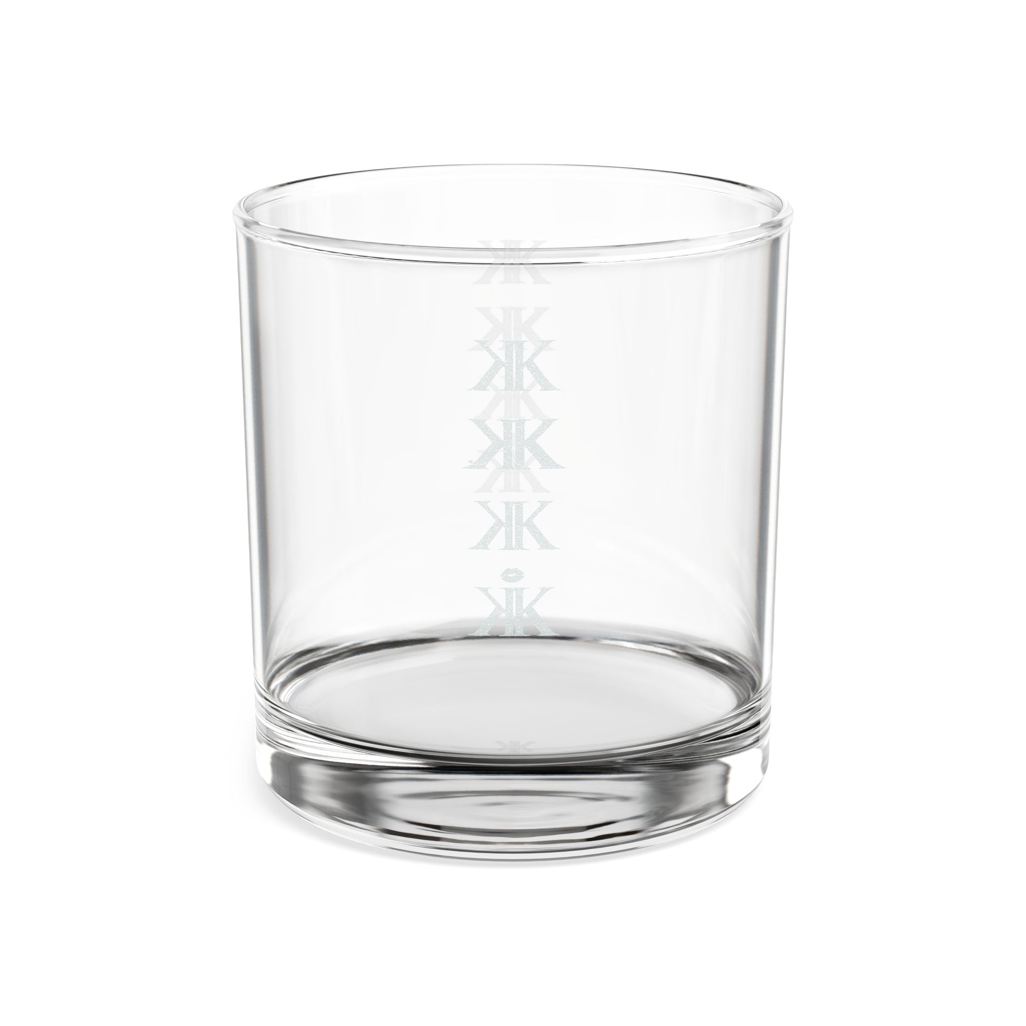 Sigil Collection Engraved 10.5oz Whiskey Glass — Minimal Monogram Vertical Design
