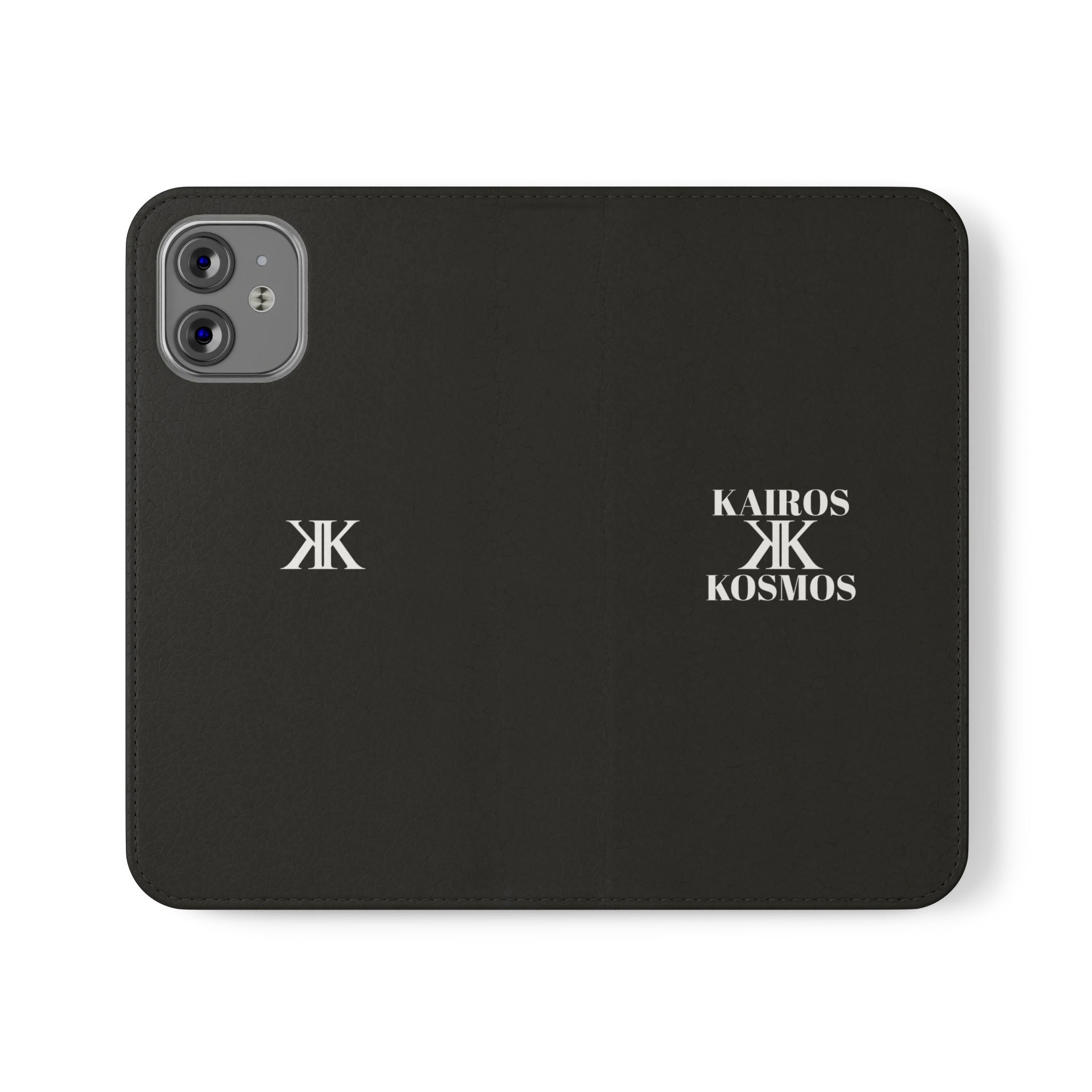Kairos Kosmos Logo BLACK Flip Phone Case