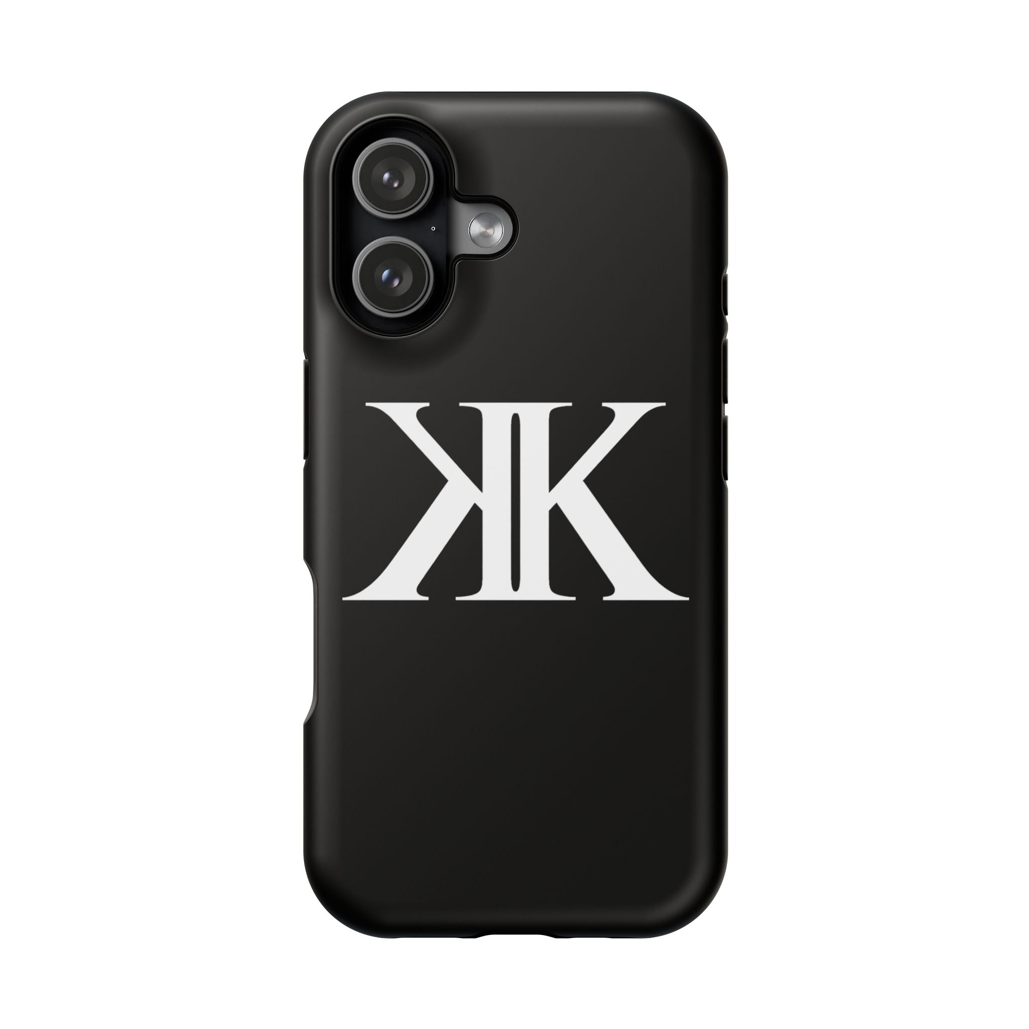 Magnetic Impact-Resistant BLACK Case with Bold KK Monogram