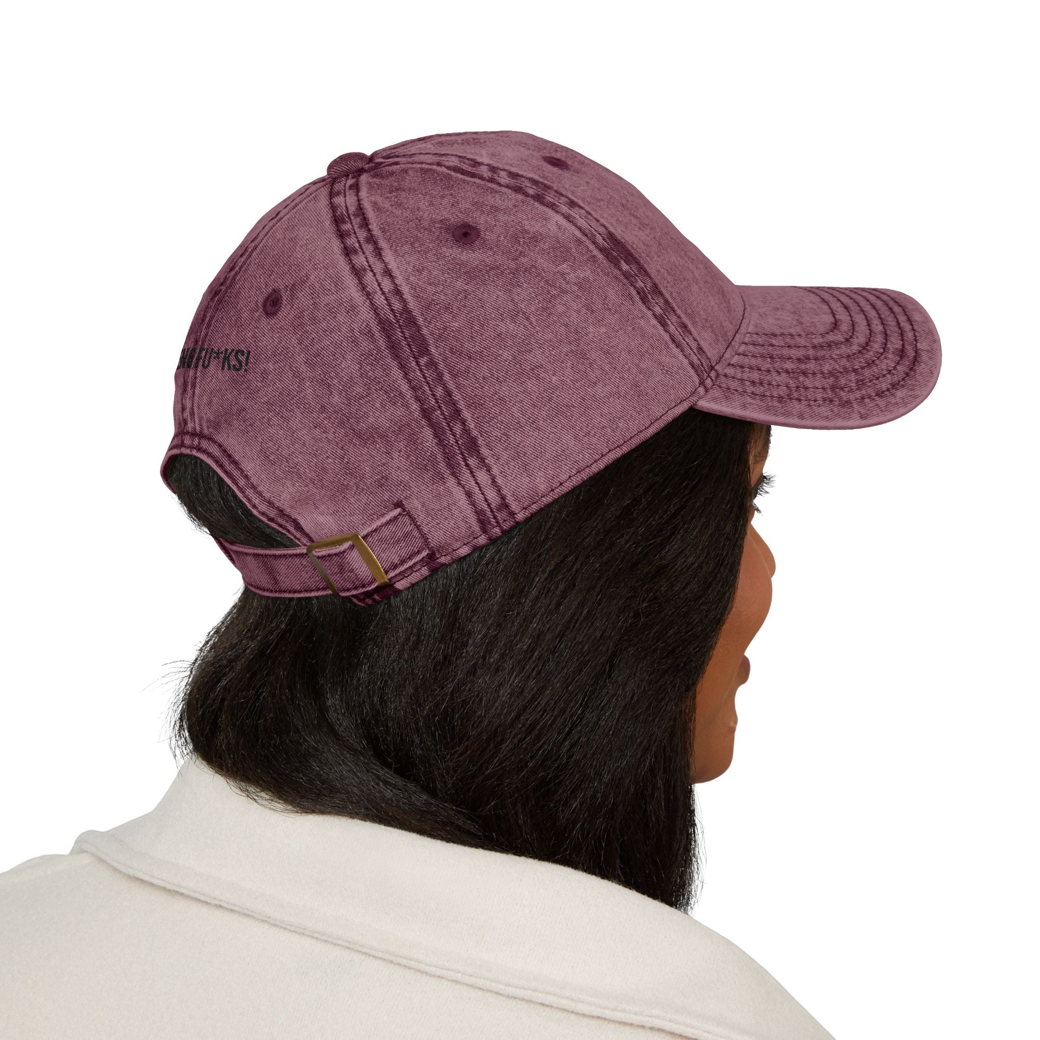 Vintage Embroidered Cap — Kairos Kosmos Logo Distressed Baseball Hat