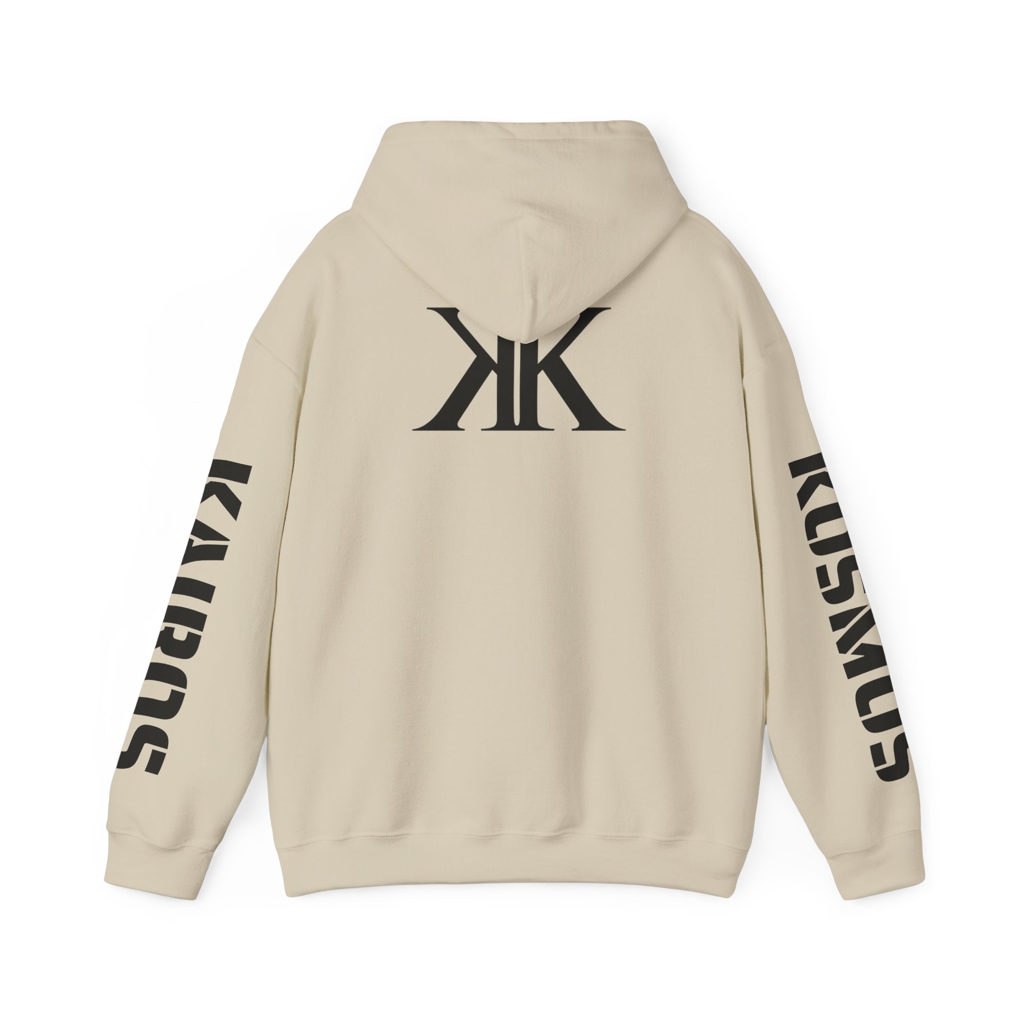 KAIROS KOSMOS Logo Hoodie — Minimalist Black Emblem Pullover