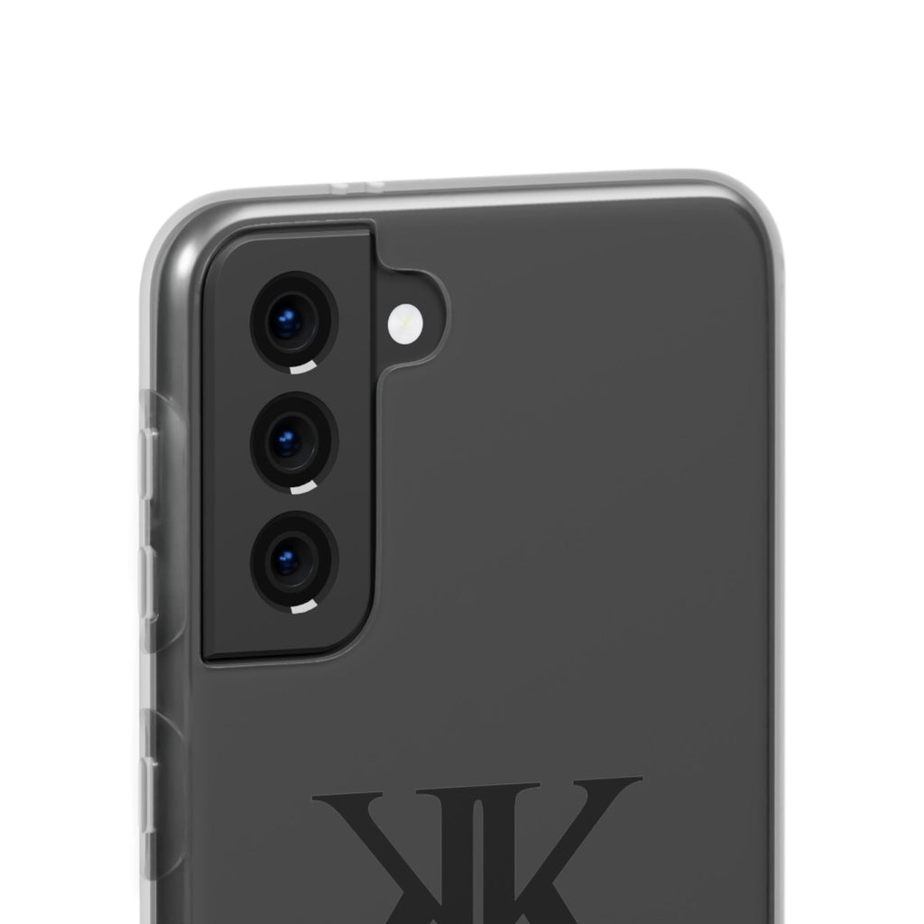 Monogram KK Phone Case — Minimalist Black Logo Flexi Case
