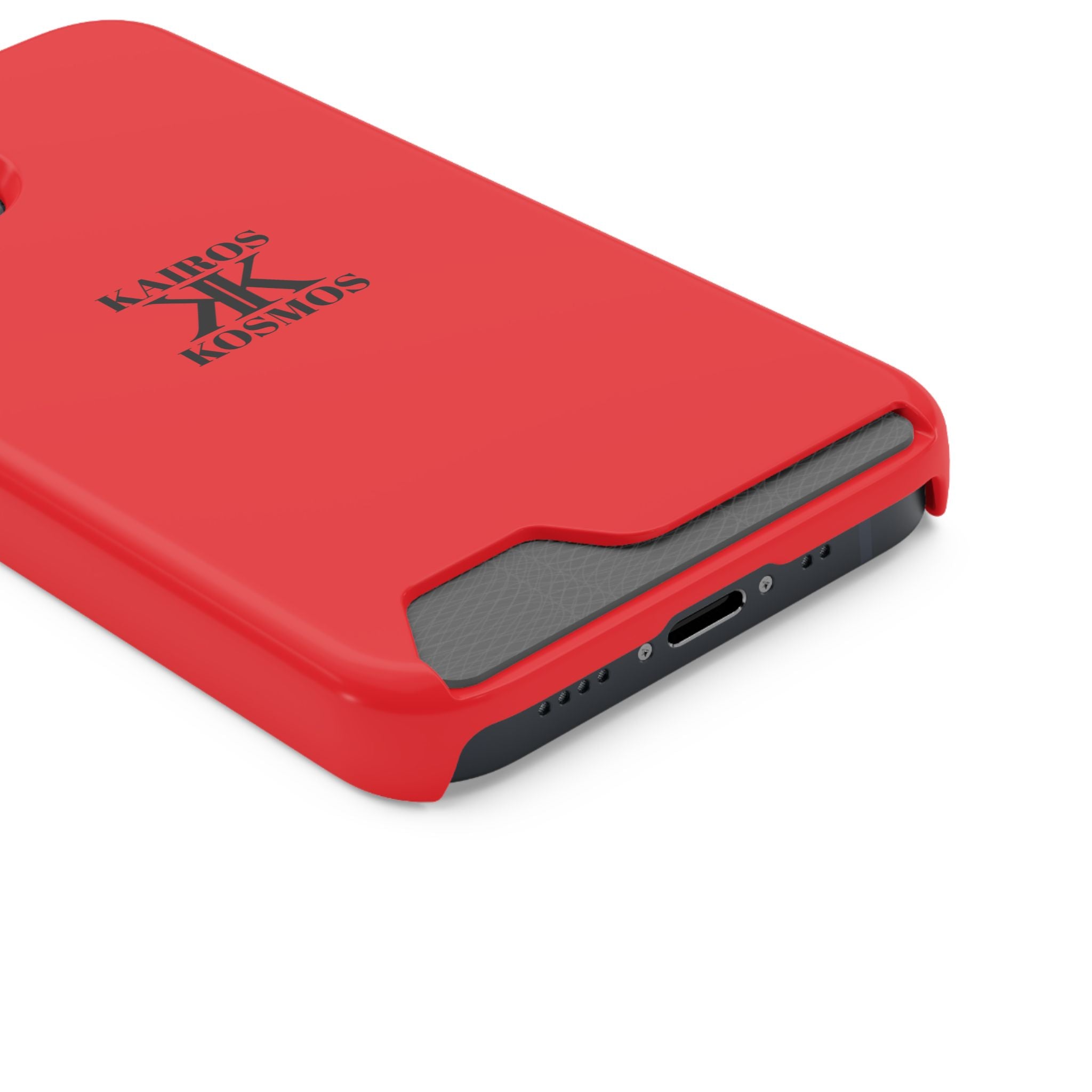 Kairos Kosmos RED Cardholder Phone Case — Slim Protective Wallet Case