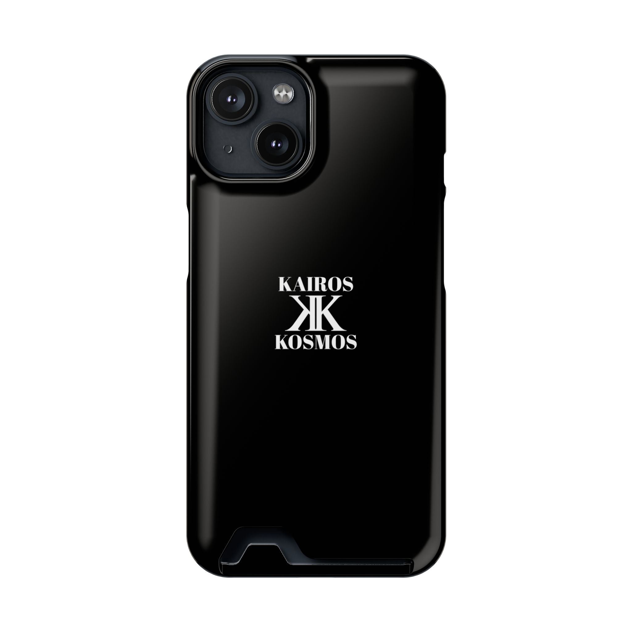 Kairos Kosmos BLACK Cardholder Phone Case — Slim Protective Wallet Case